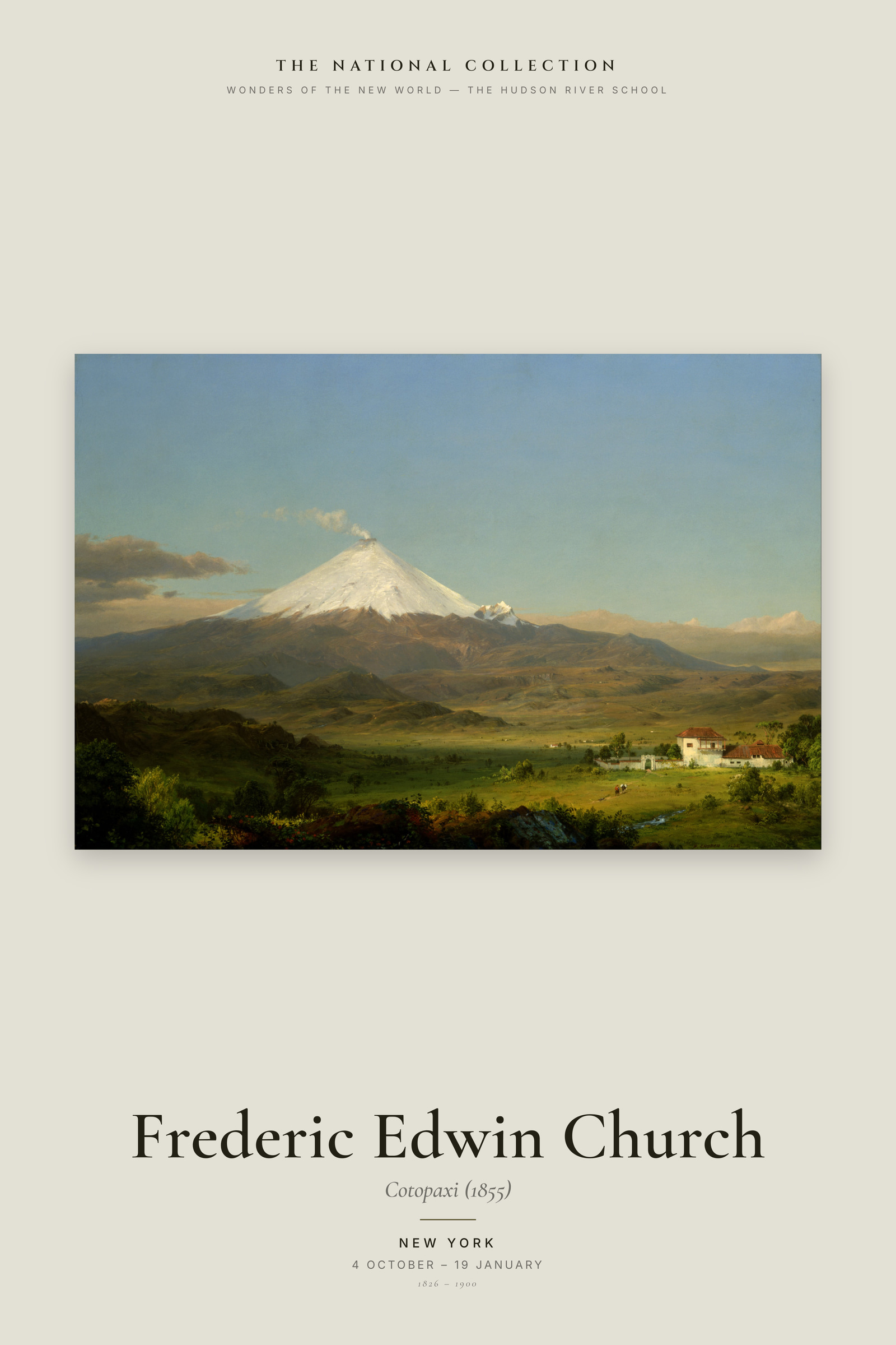 Cotopaxi (1855) — Exhibition Poster