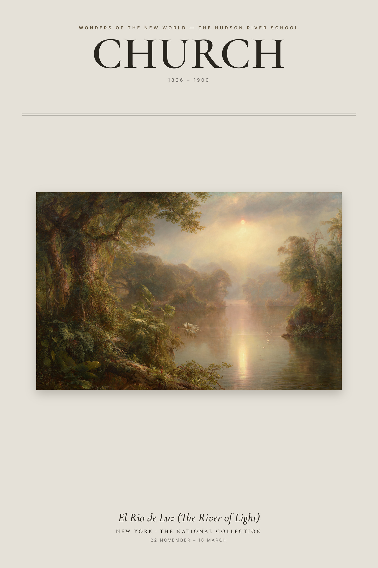 El Rio de Luz (The River of Light) — Exhibition Poster