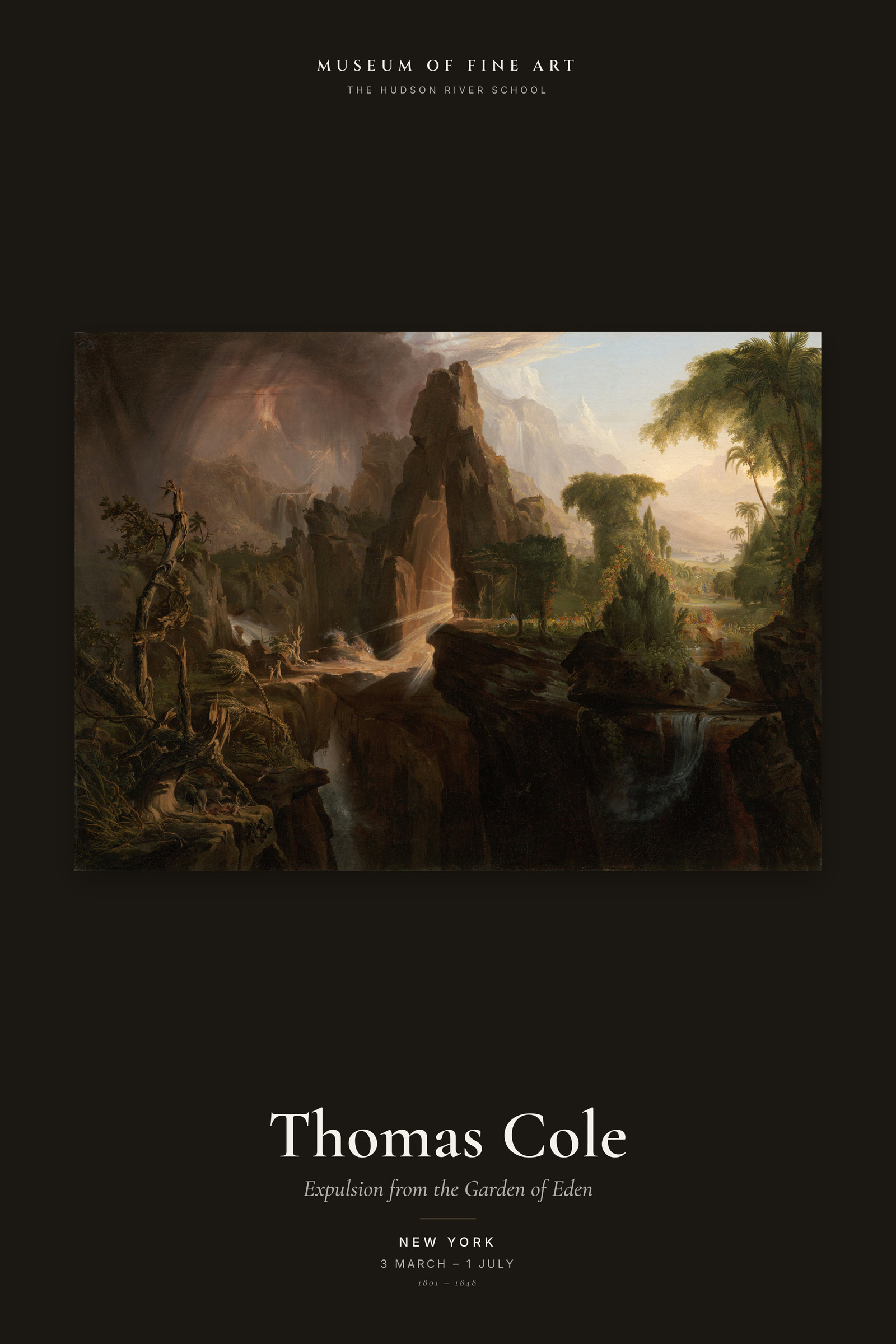 Expulsion from the Garden of Eden — Exhibition Poster