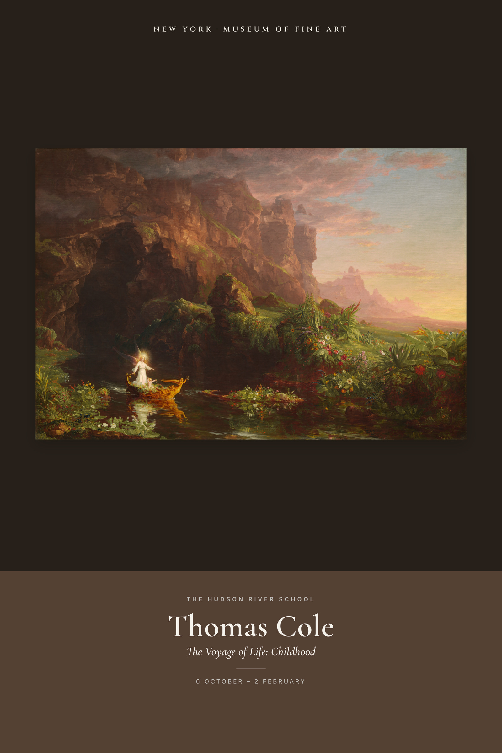 The Voyage of Life: Childhood — Exhibition Poster