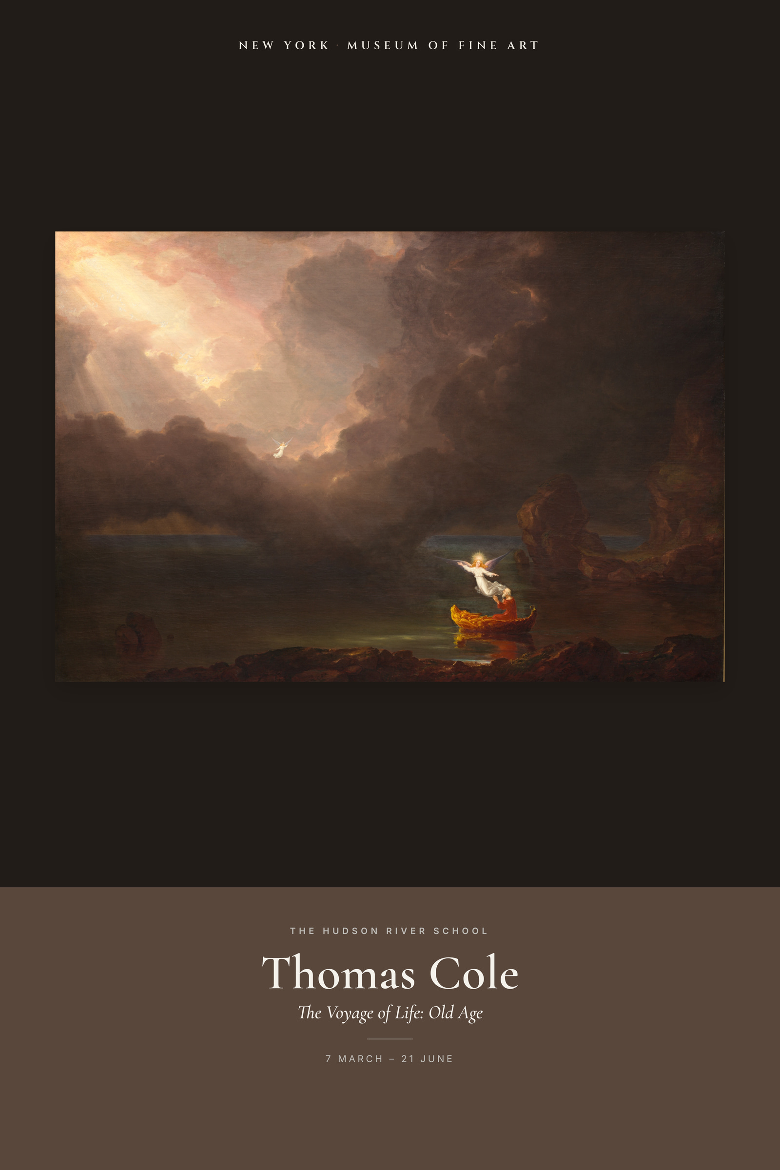 The Voyage of Life: Old Age — Exhibition Poster