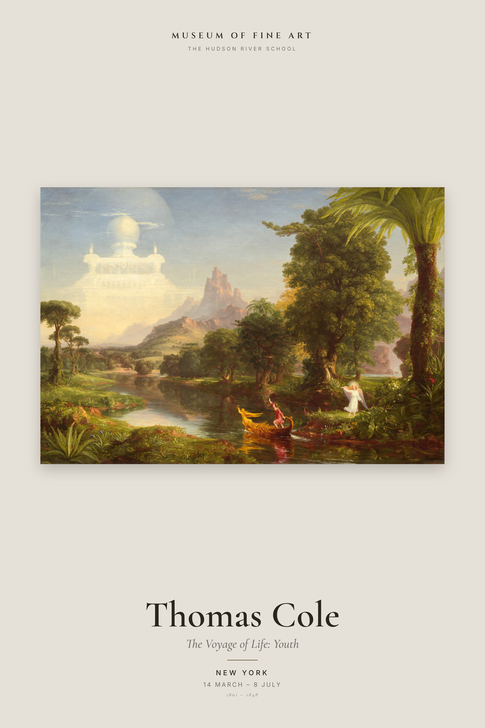 The Voyage of Life: Youth — Exhibition Poster