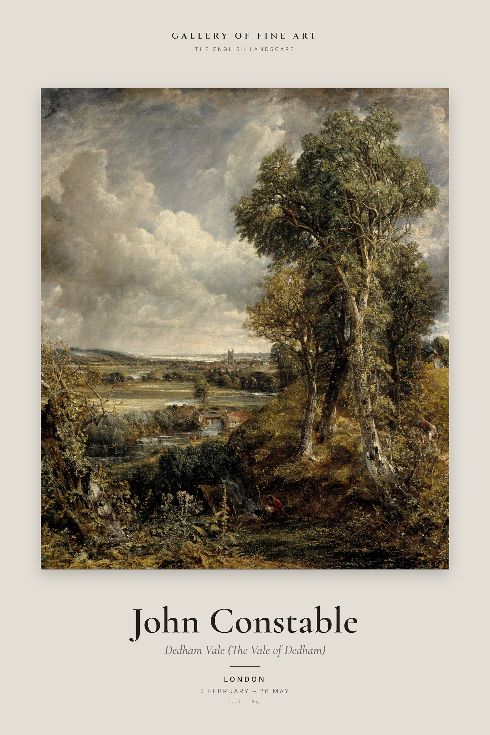 Dedham Vale (The Vale of Dedham) — Exhibition Poster