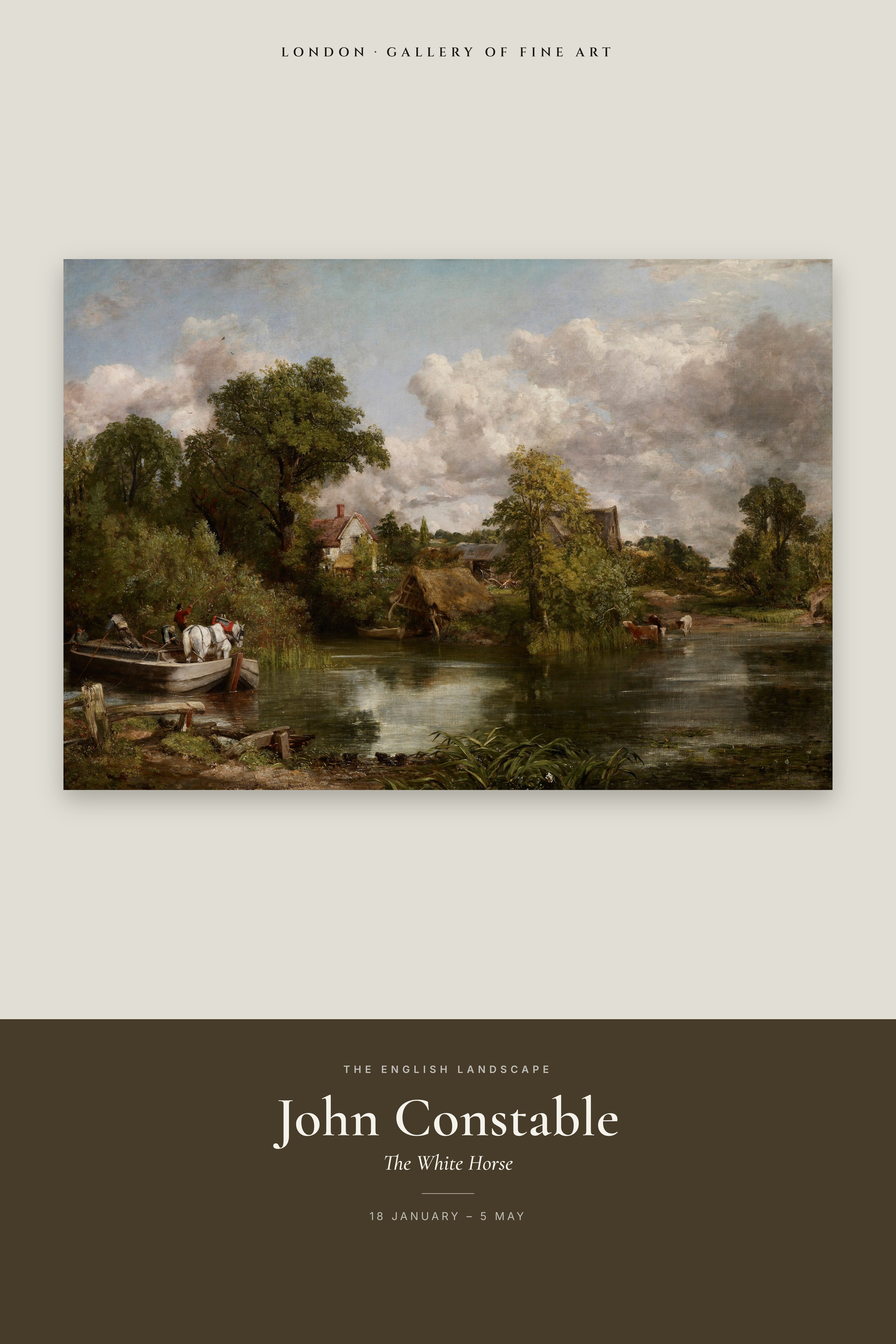 The White Horse — Exhibition Poster