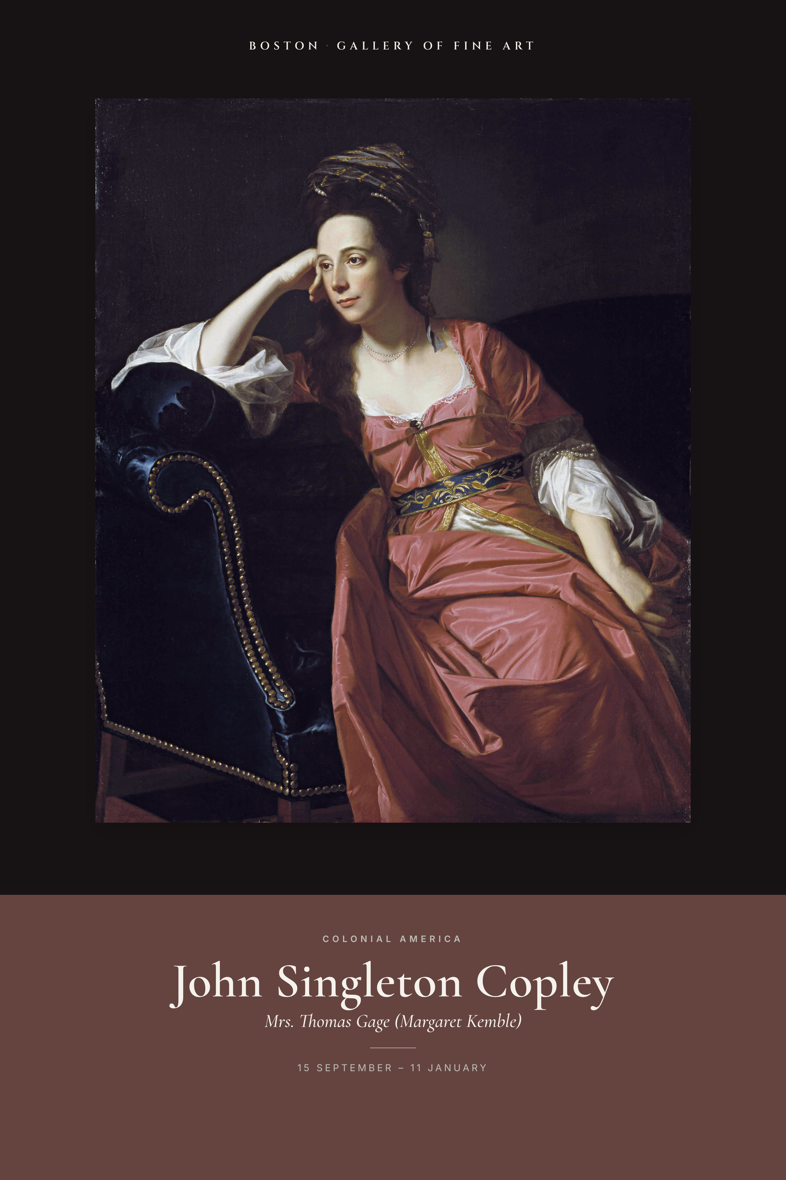 Mrs. Thomas Gage (Margaret Kemble) — Exhibition Poster