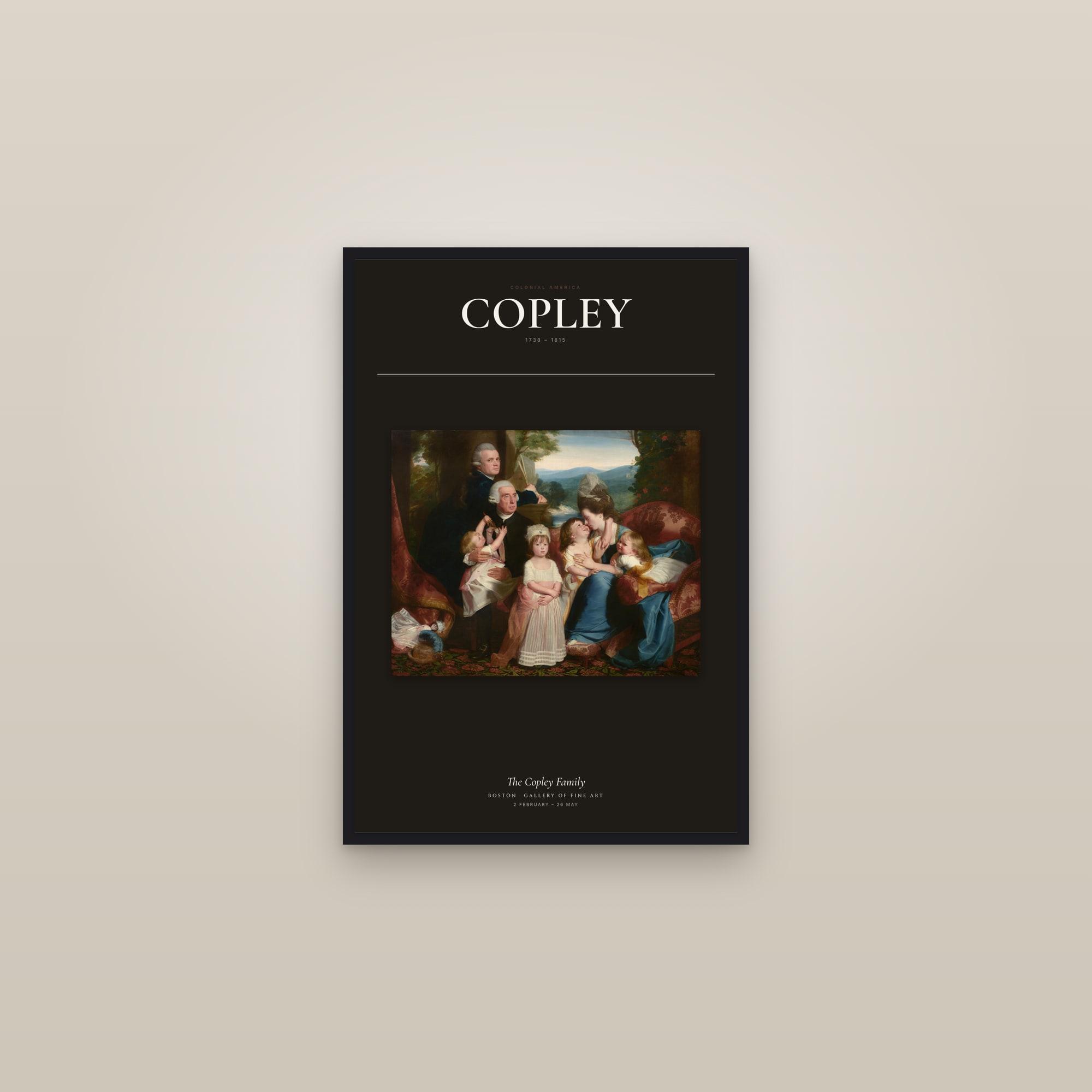 The Copley Family — Exhibition Poster