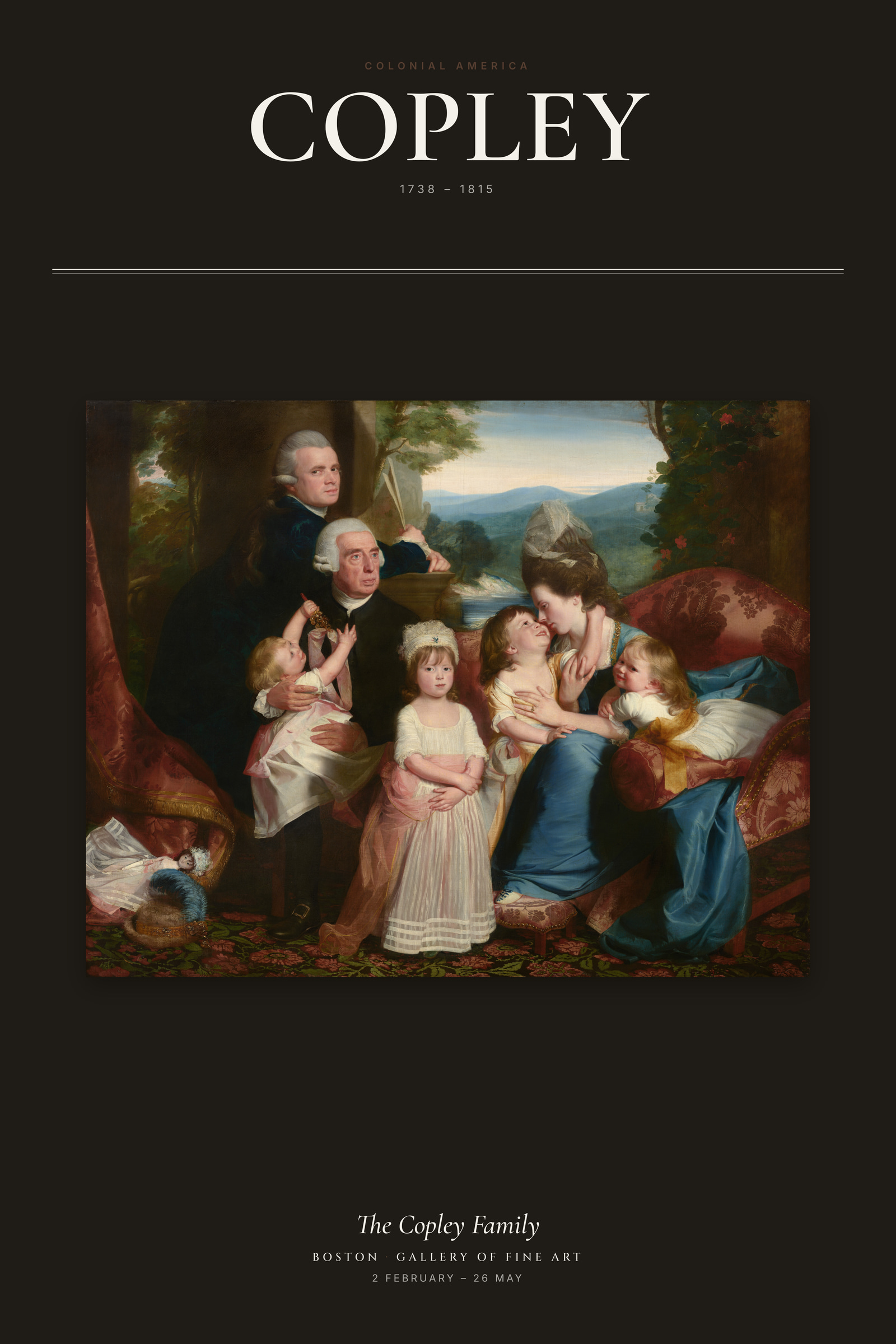 The Copley Family — Exhibition Poster