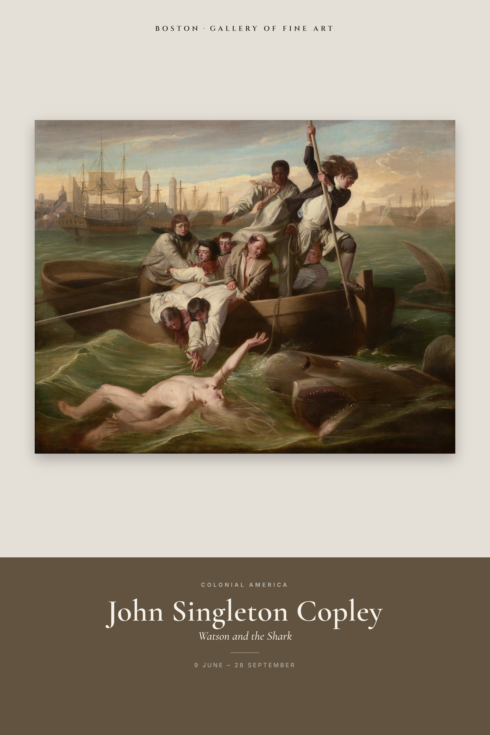 Watson and the Shark — Exhibition Poster