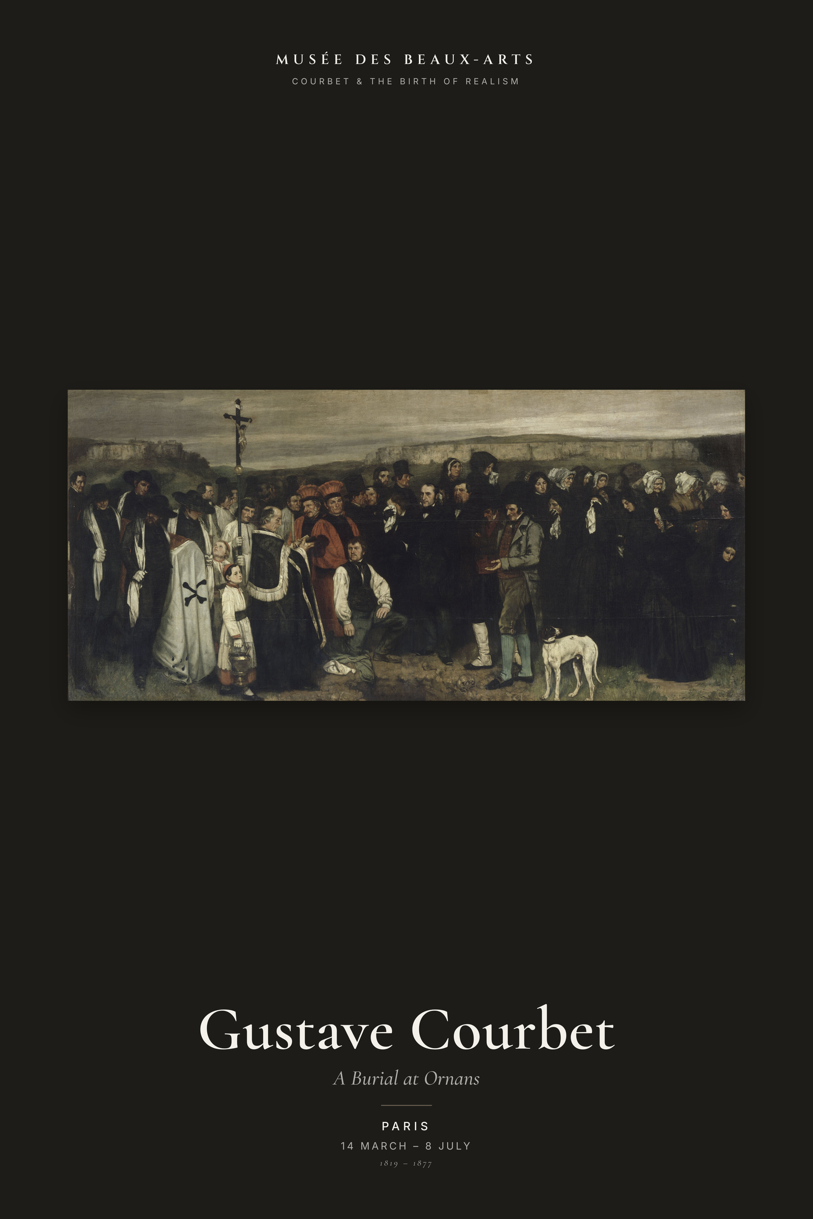A Burial at Ornans — Exhibition Poster