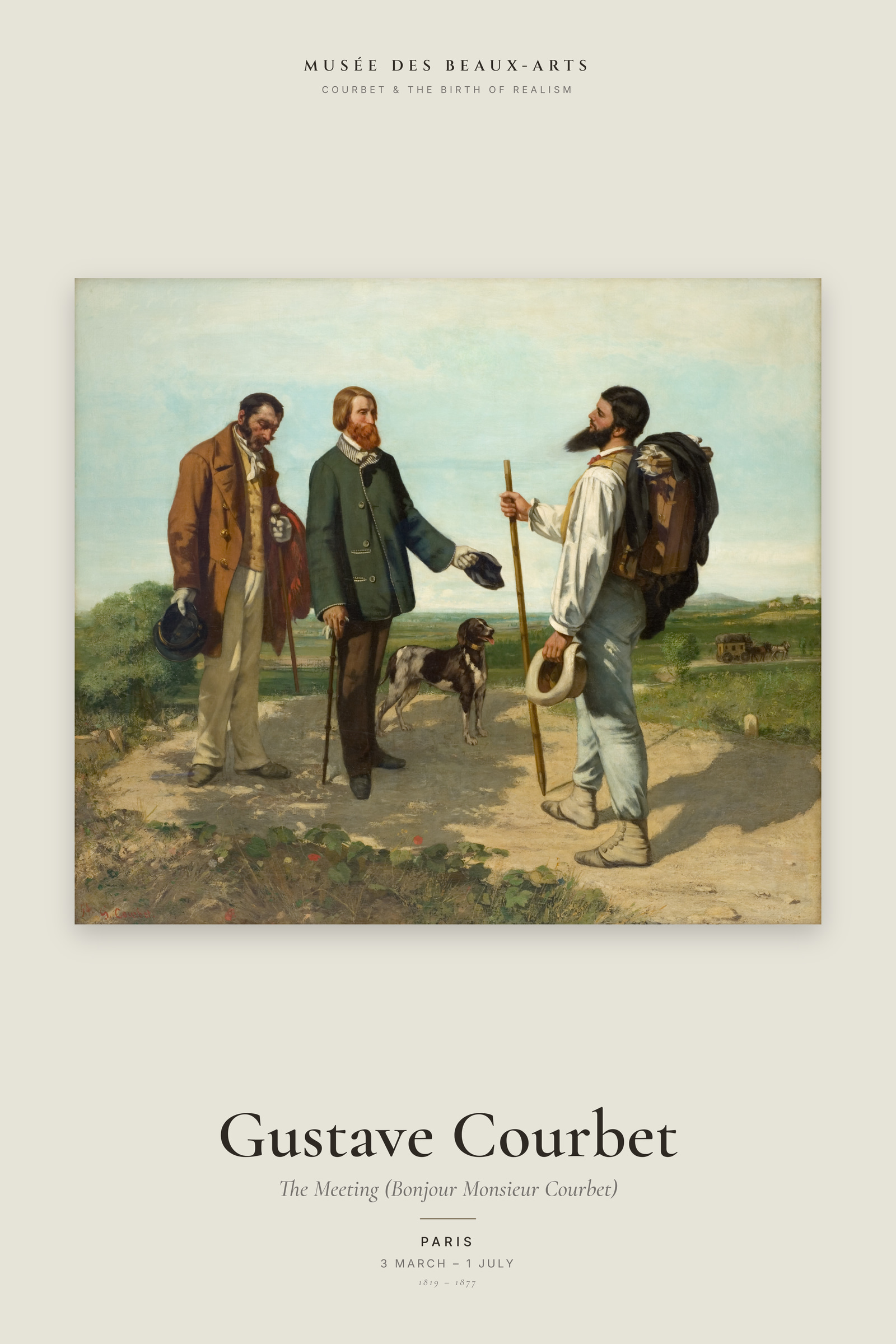 The Meeting (Bonjour Monsieur Courbet) — Exhibition Poster