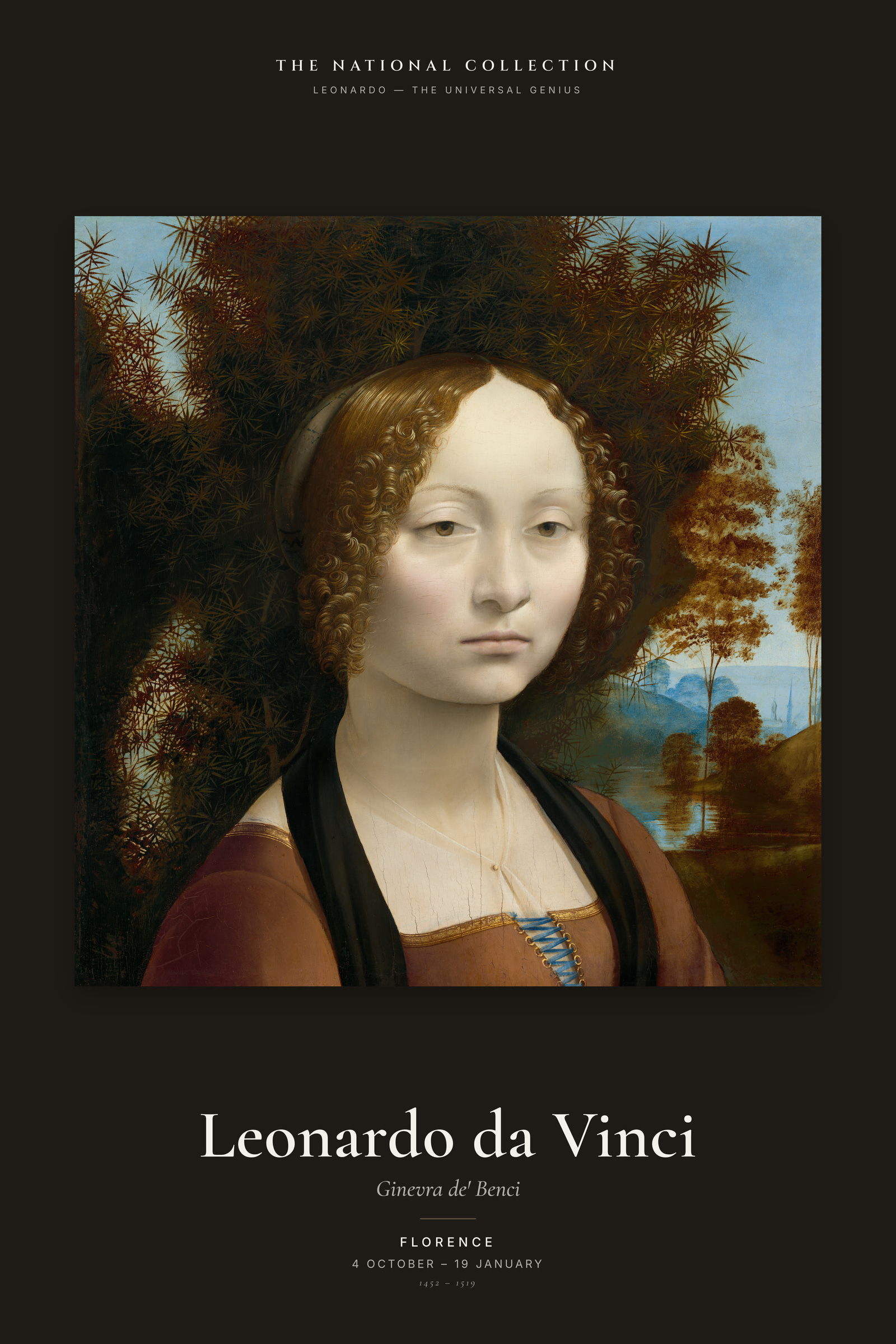 Ginevra de' Benci — Exhibition Poster