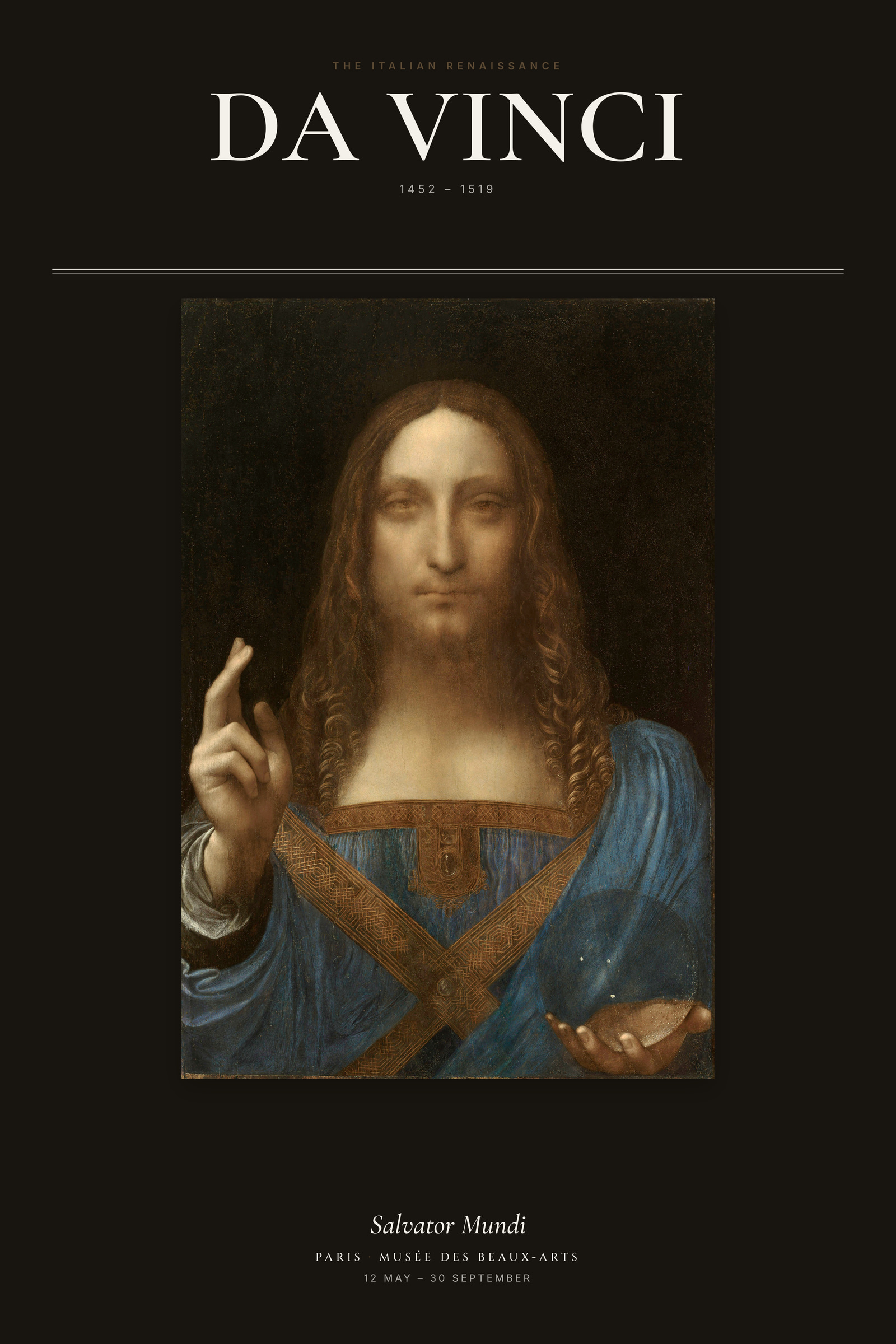 Salvator Mundi — Exhibition Poster