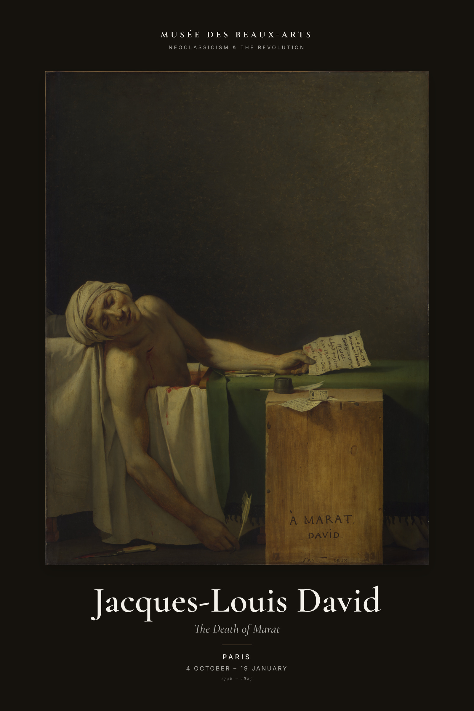 The Death of Marat — Exhibition Poster