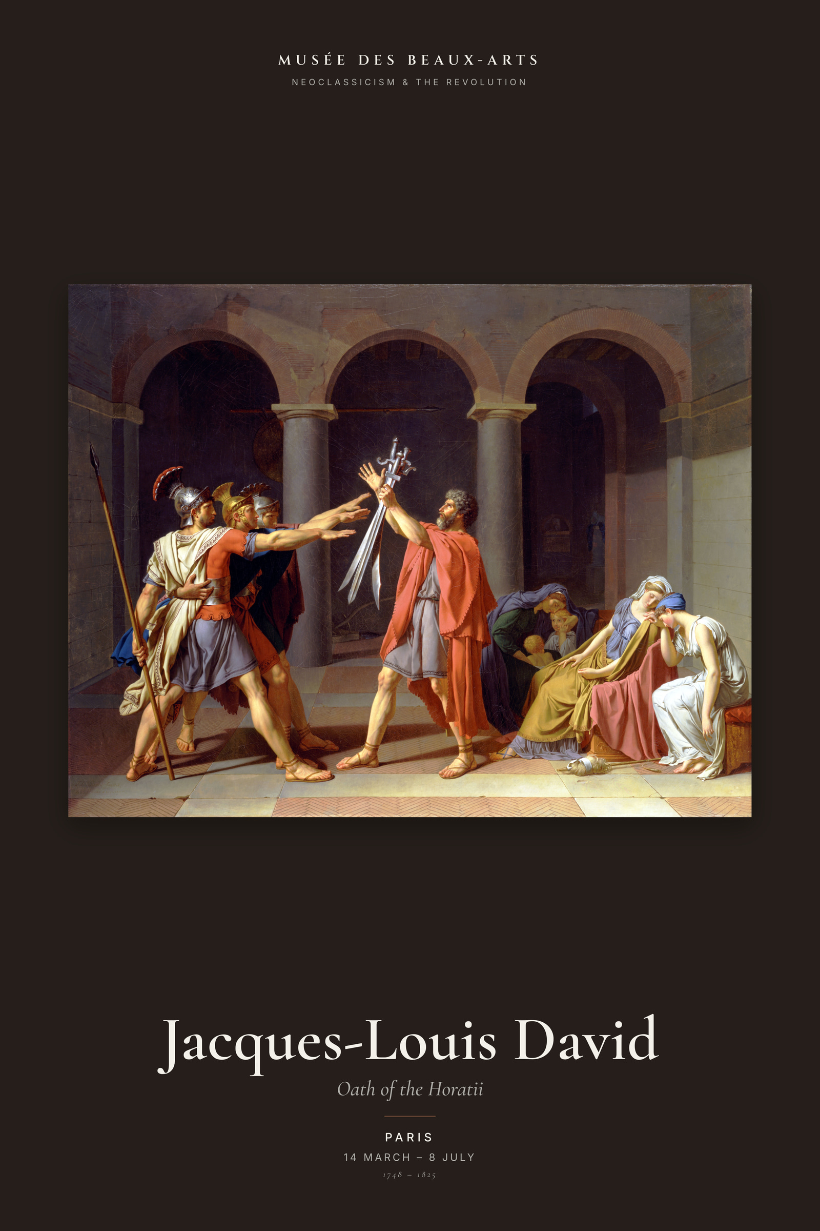 Oath of the Horatii — Exhibition Poster