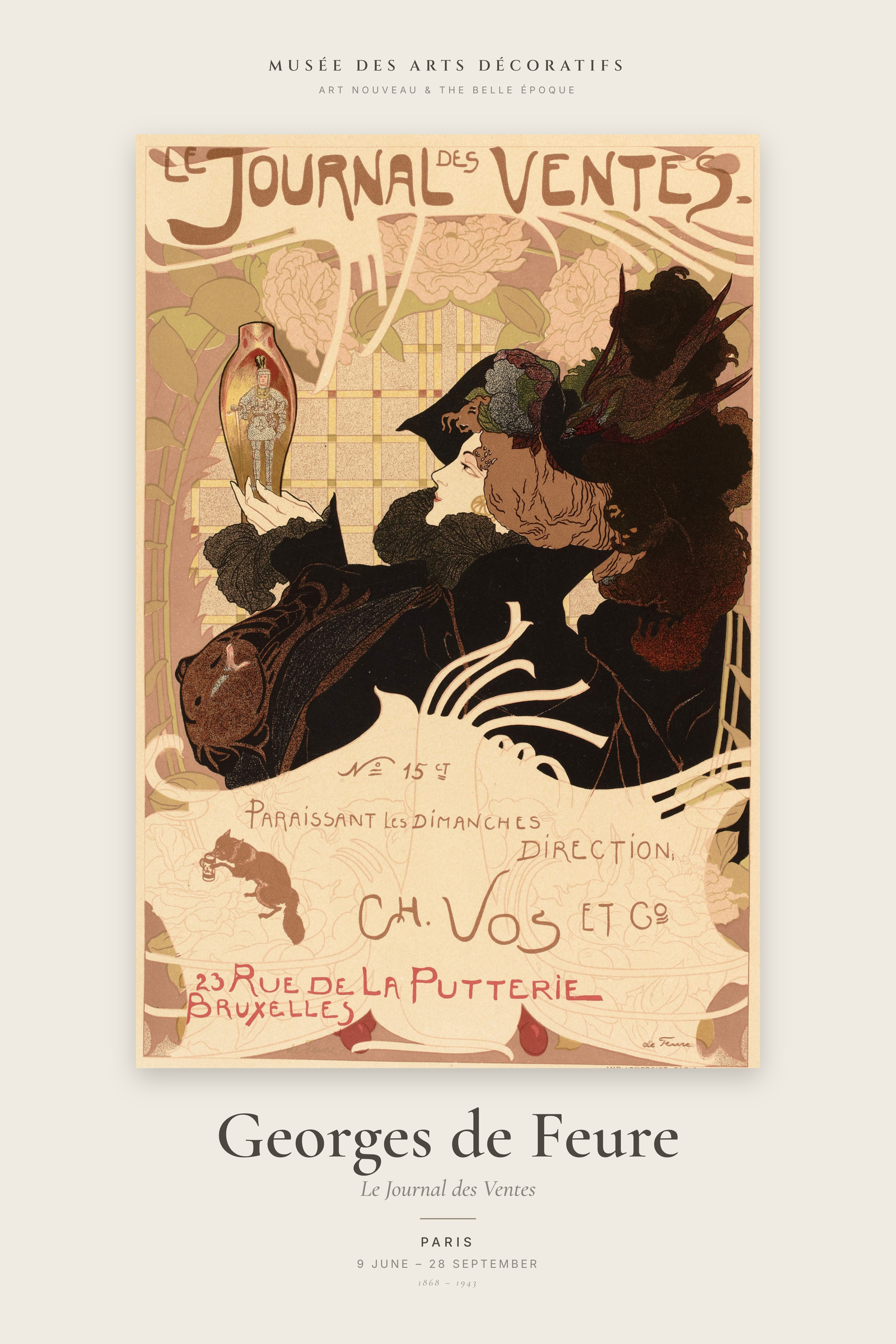 Le Journal des Ventes — Exhibition Poster