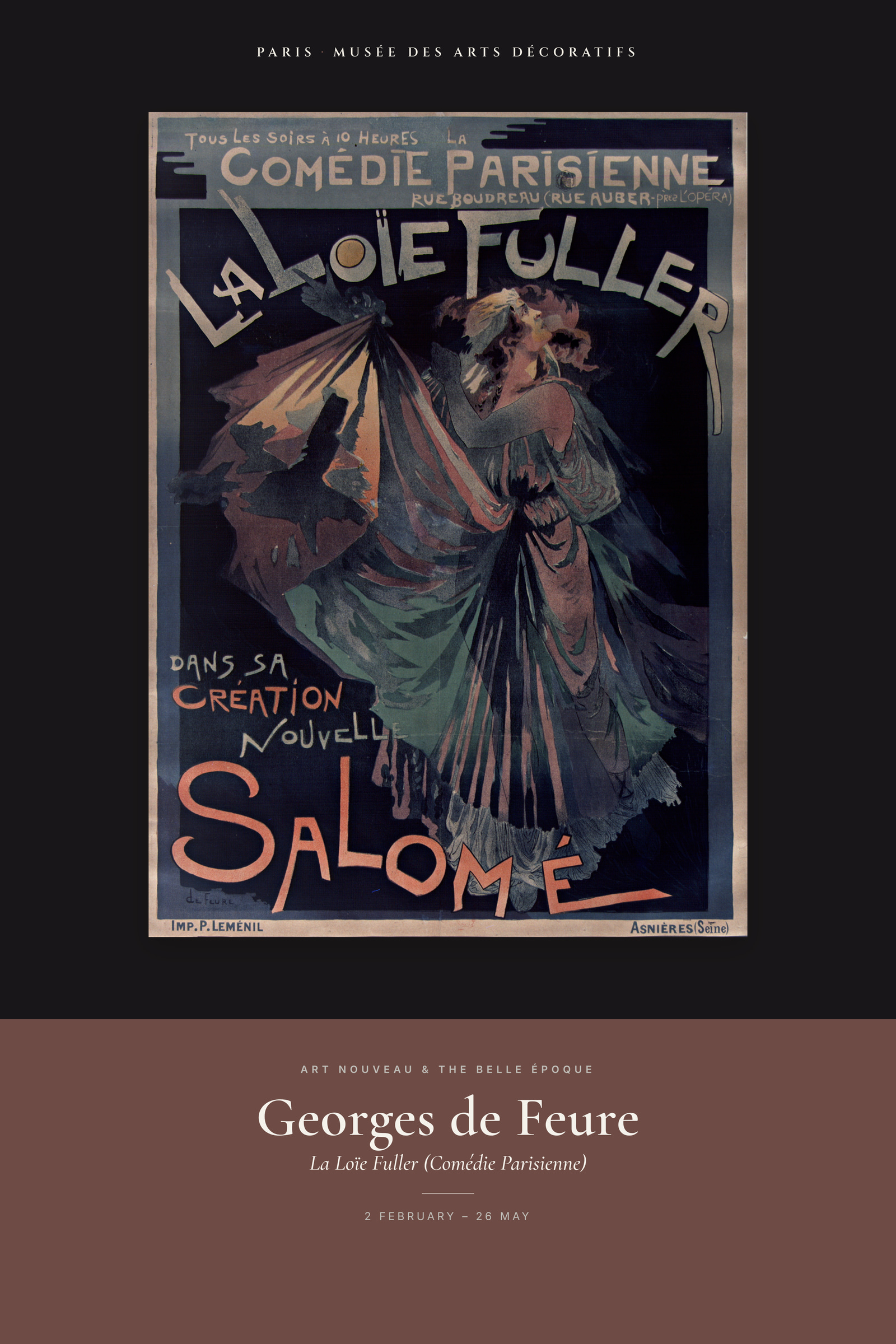 La Loïe Fuller (Comédie Parisienne) — Exhibition Poster