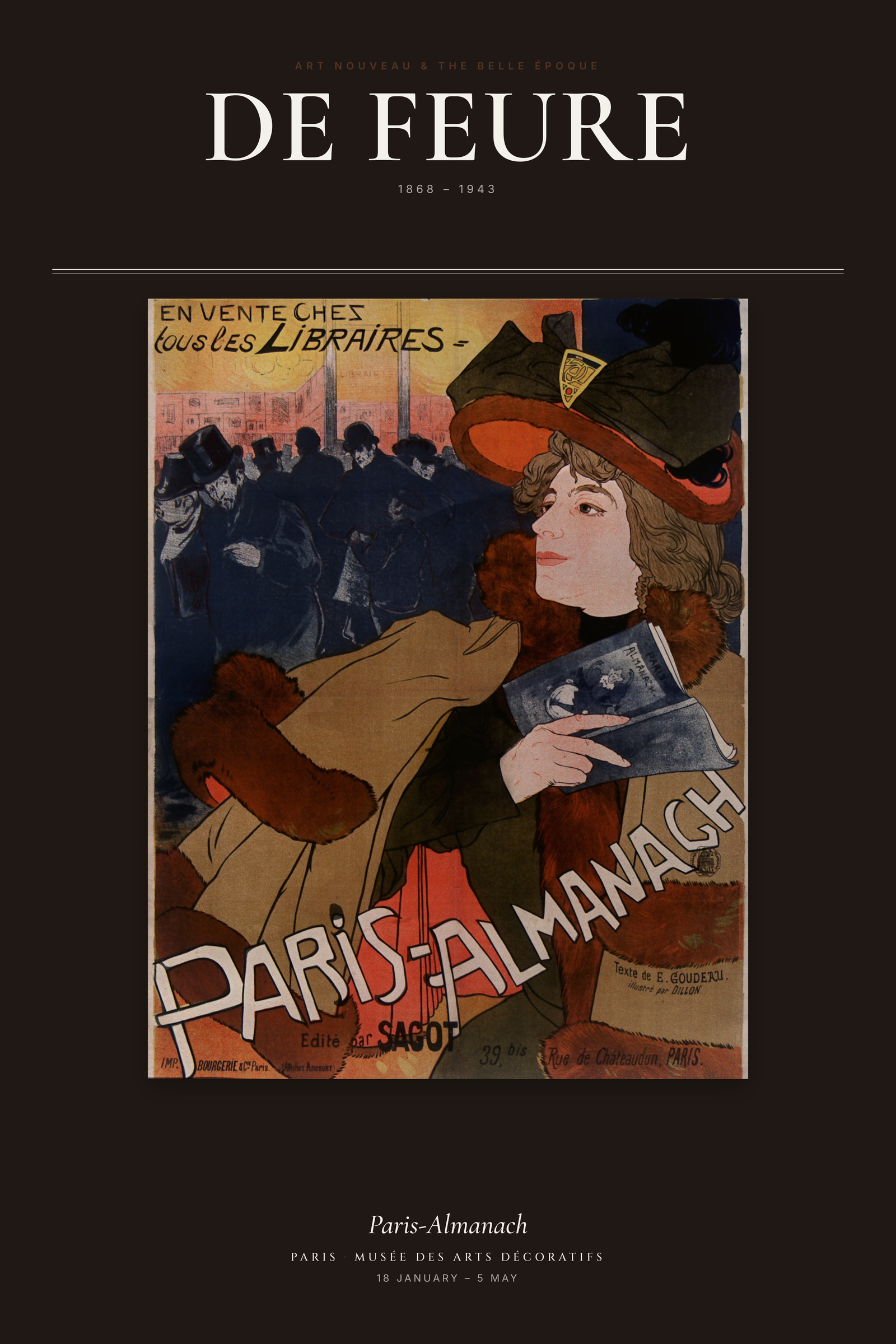 Paris-Almanach — Exhibition Poster