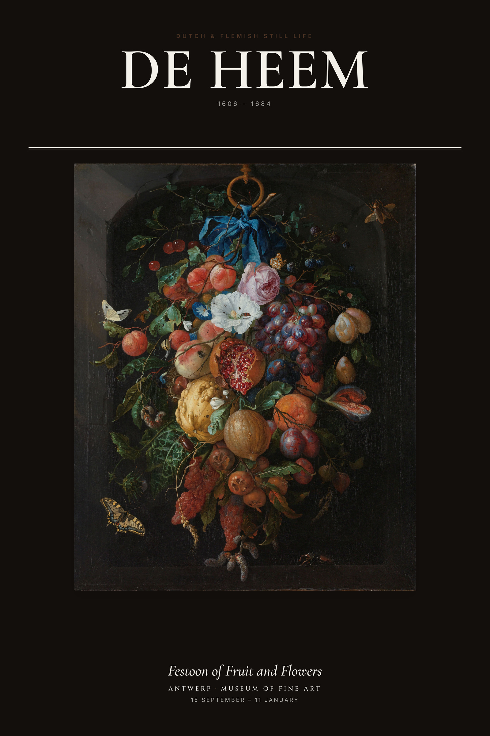 Festoon of Fruit and Flowers — Exhibition Poster