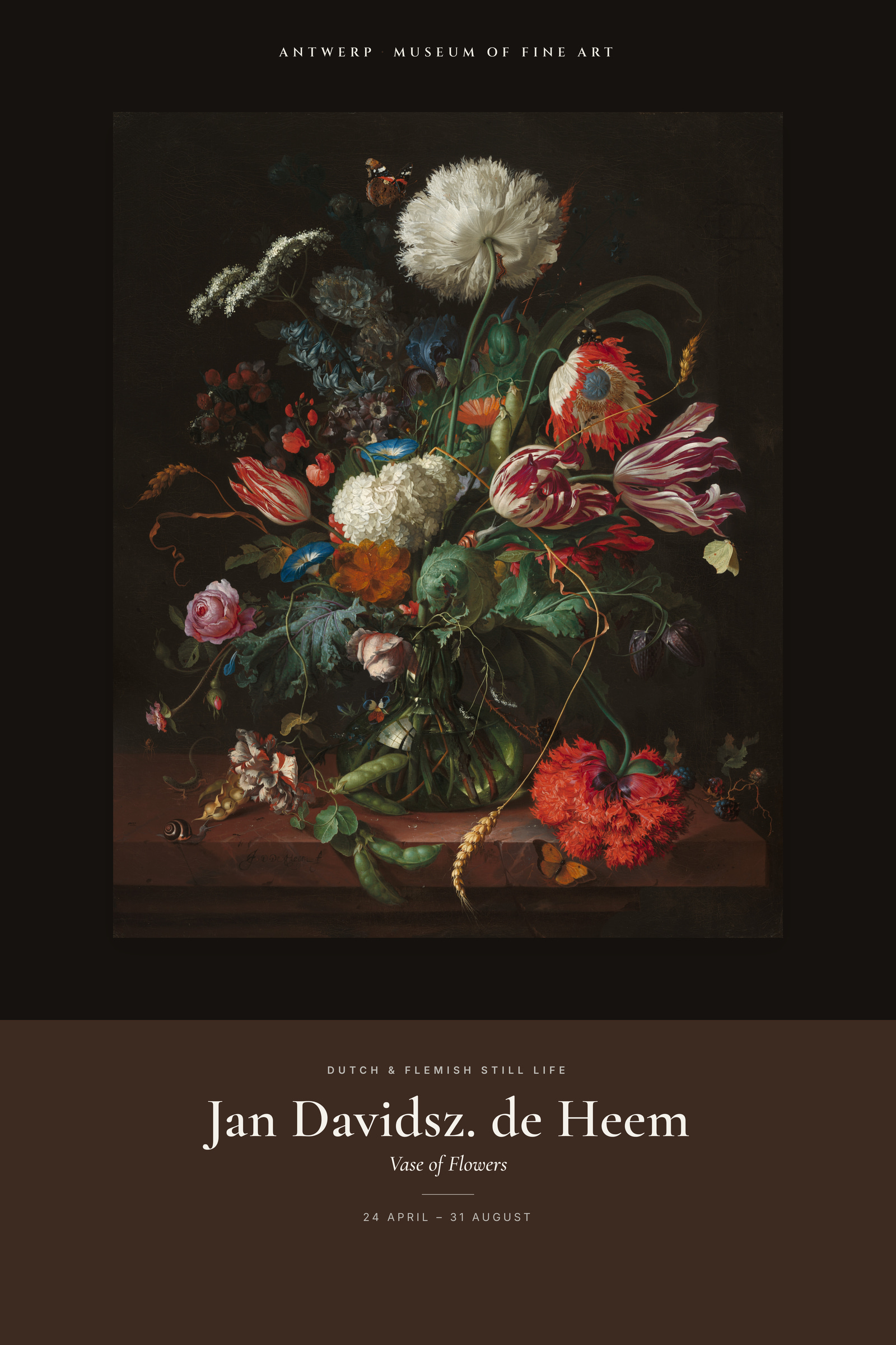 Vase of Flowers (De Heem) — Exhibition Poster