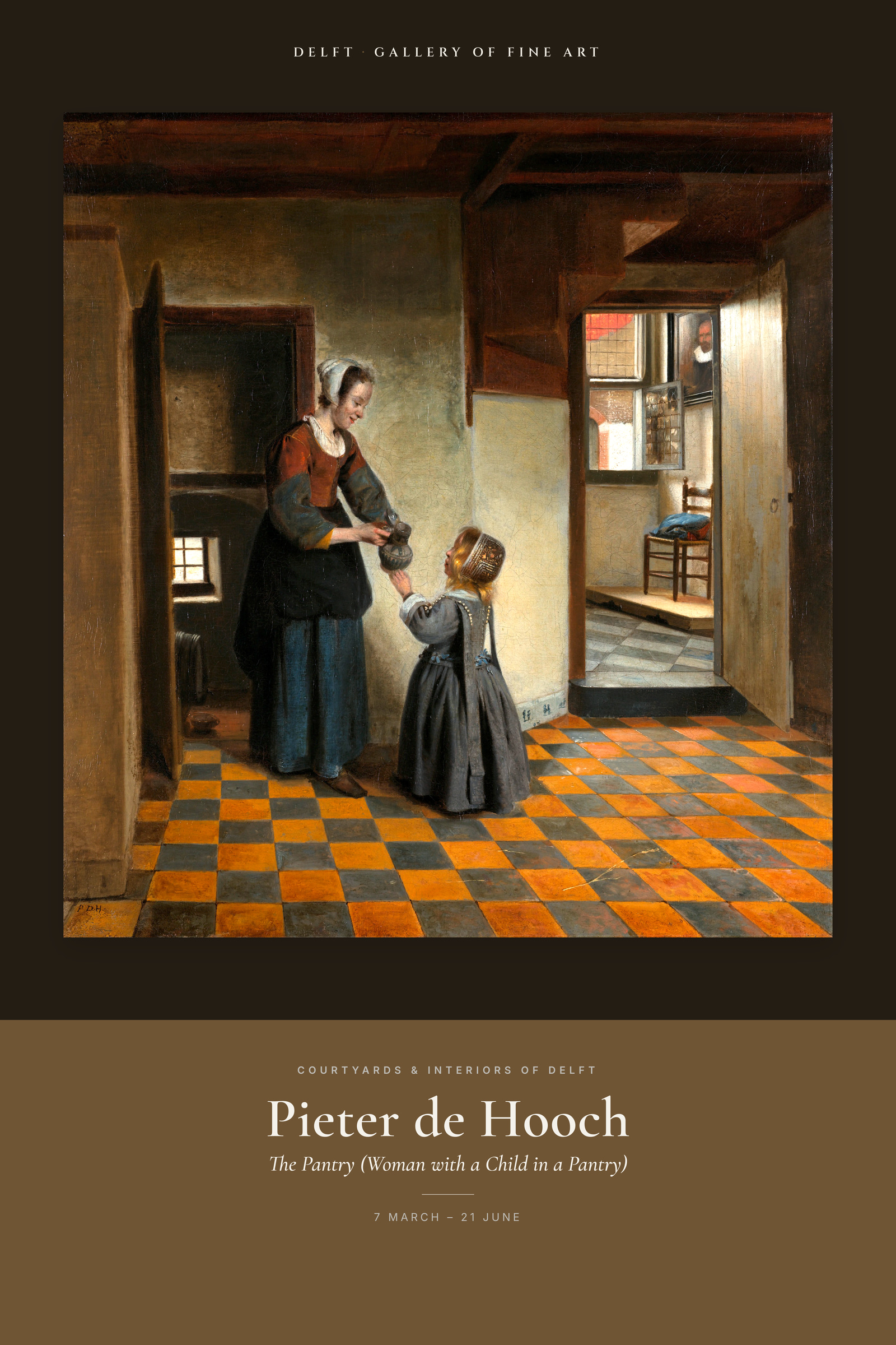 The Pantry (Woman with a Child in a Pantry) — Exhibition Poster