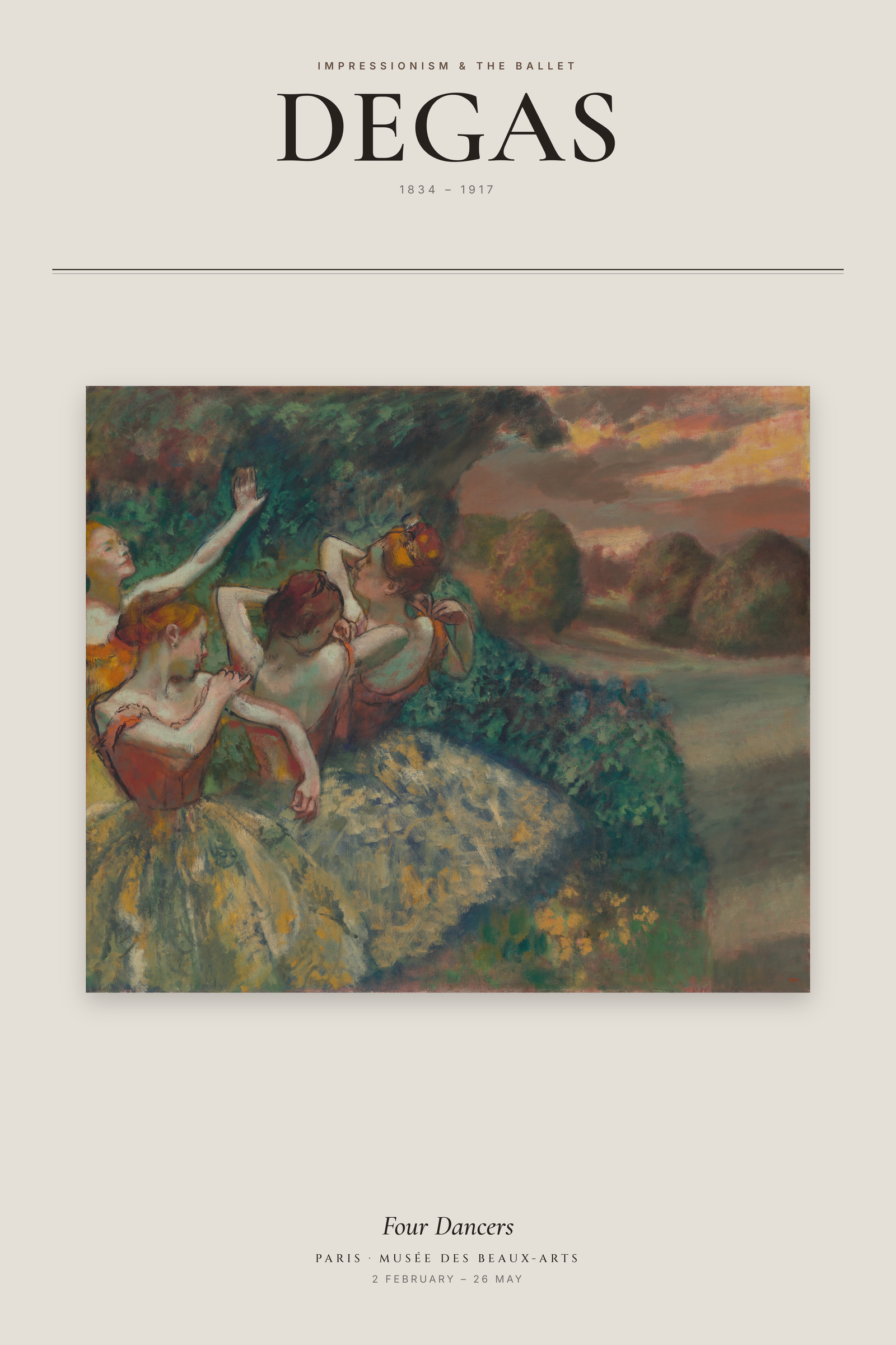 Four Dancers — Exhibition Poster