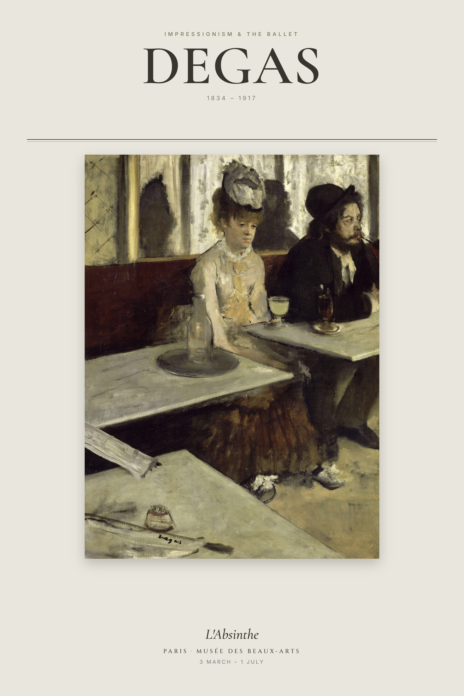L'Absinthe — Exhibition Poster