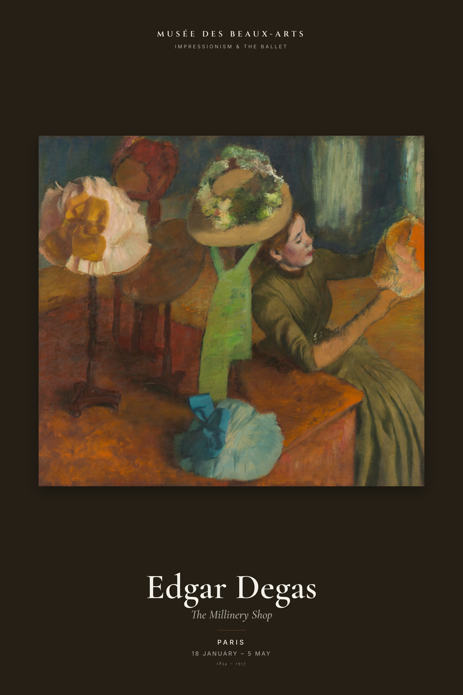 The Millinery Shop — Exhibition Poster