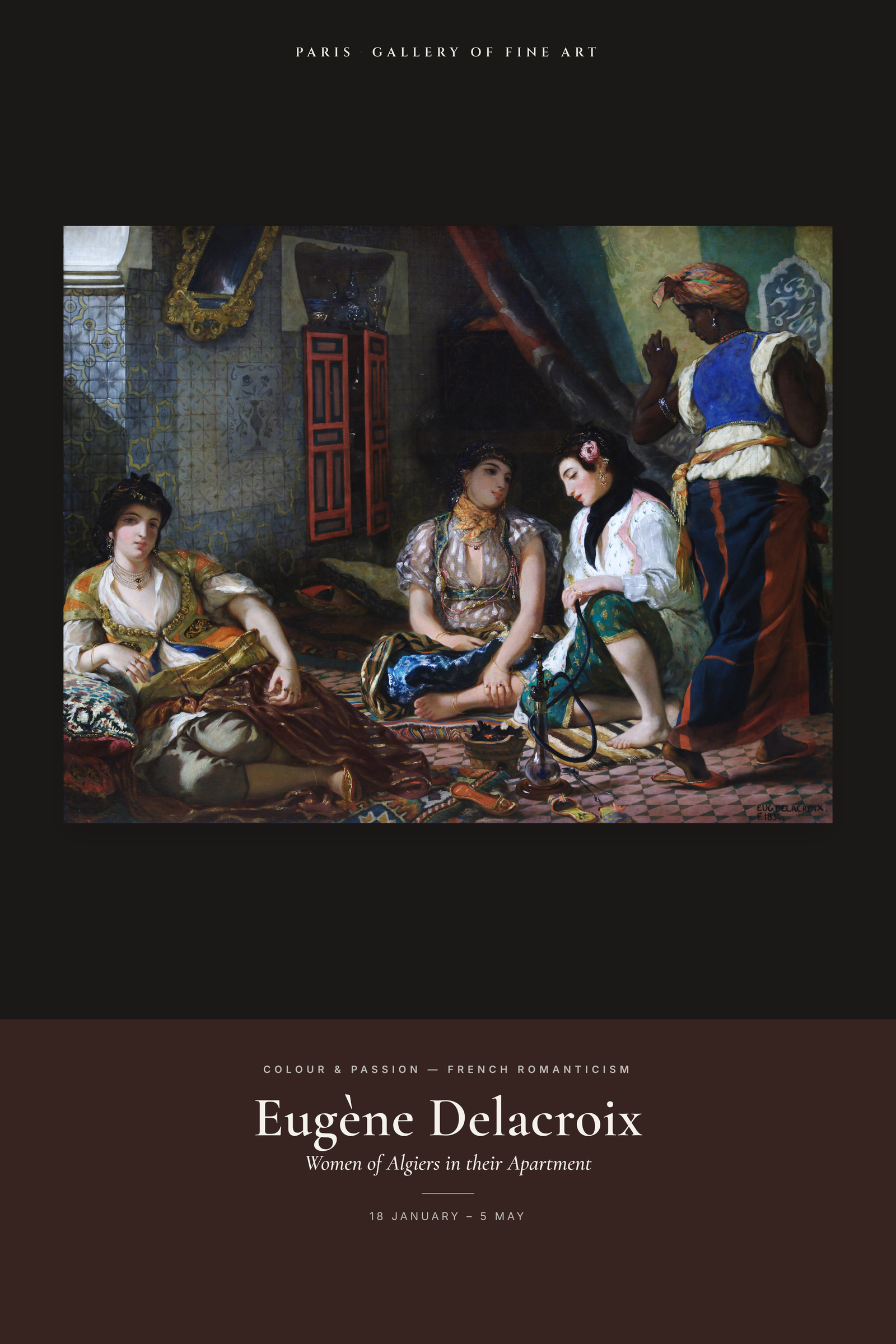 Women of Algiers in their Apartment — Exhibition Poster