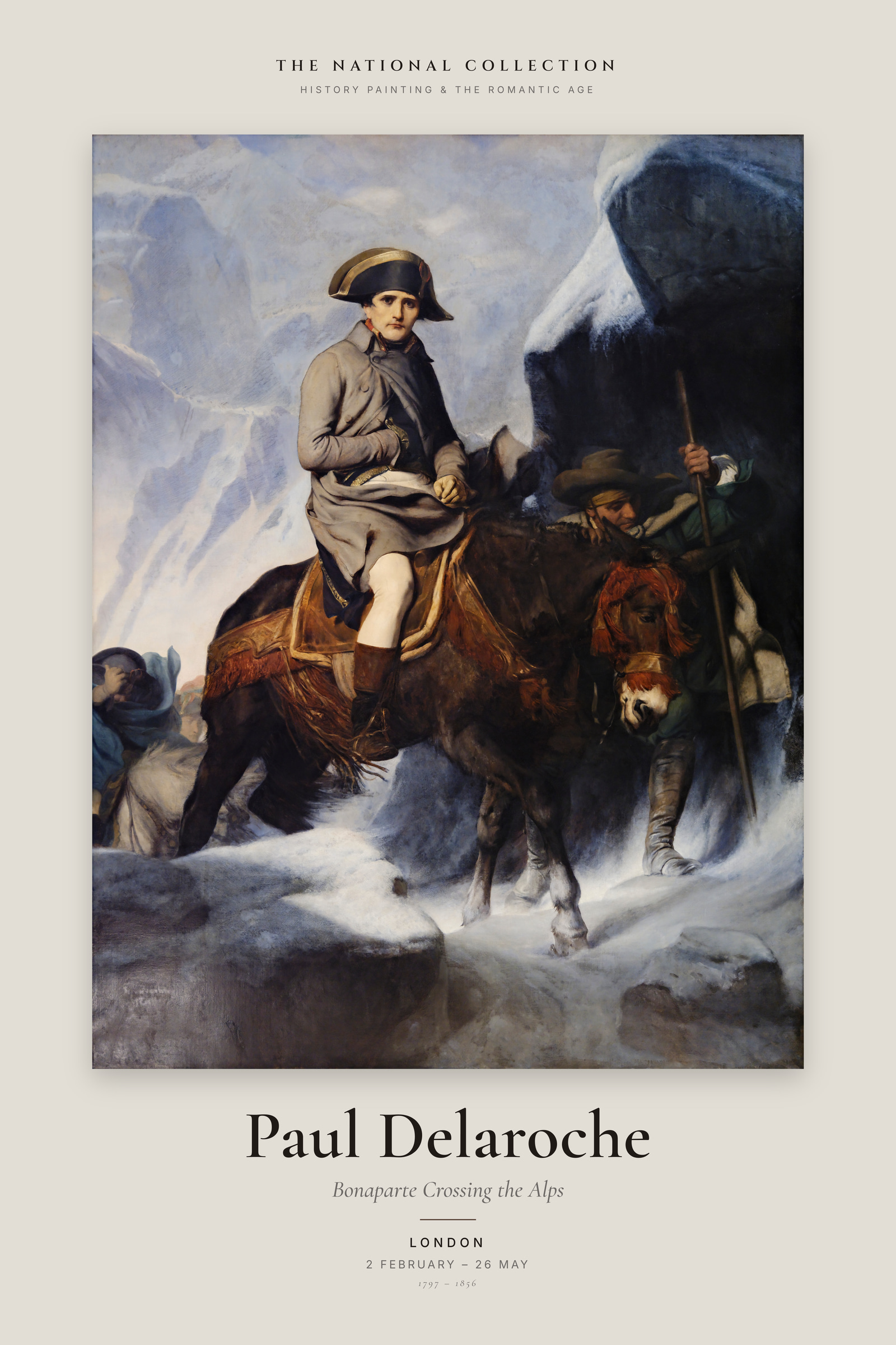 Bonaparte Crossing the Alps — Exhibition Poster