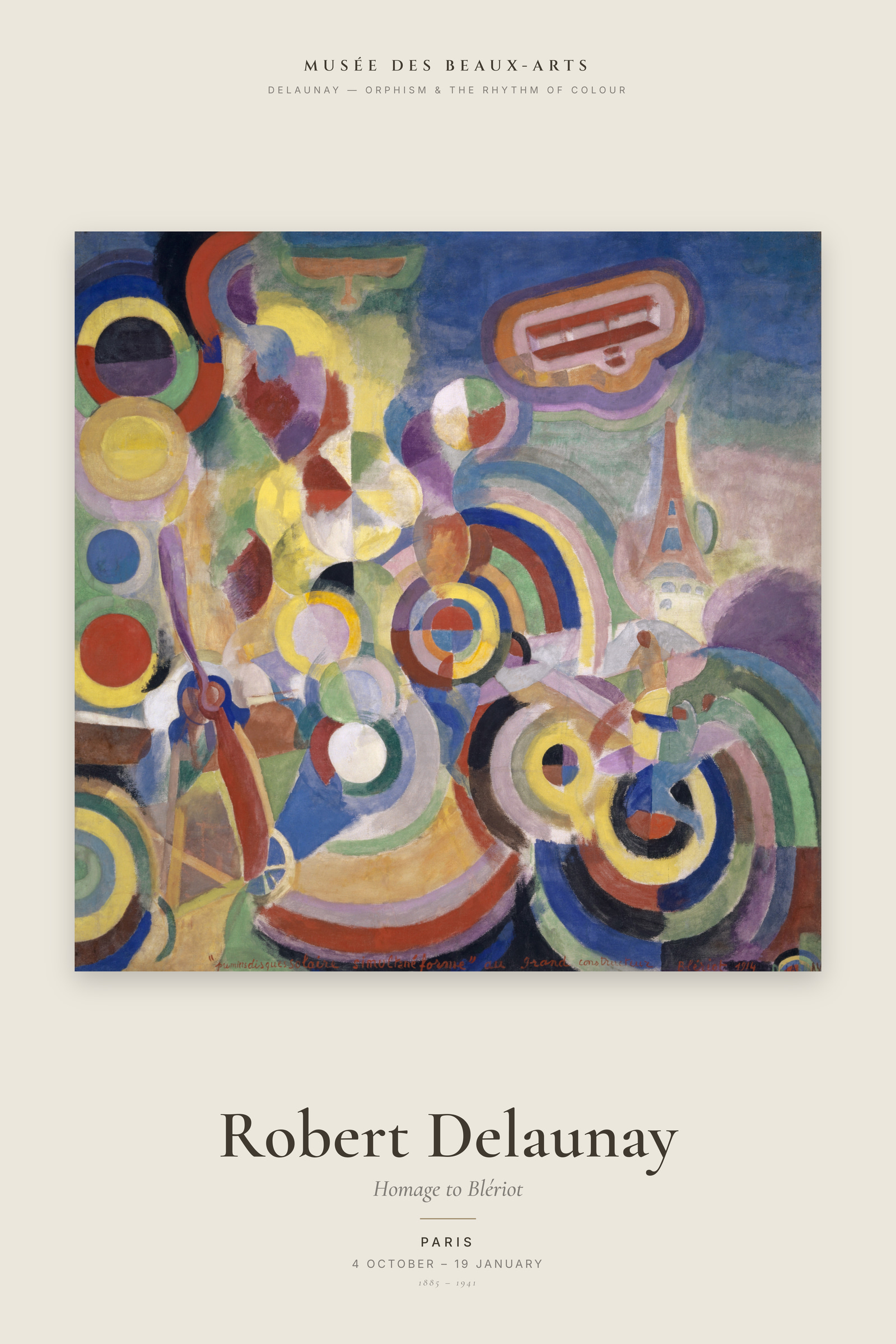 Homage to Blériot — Exhibition Poster