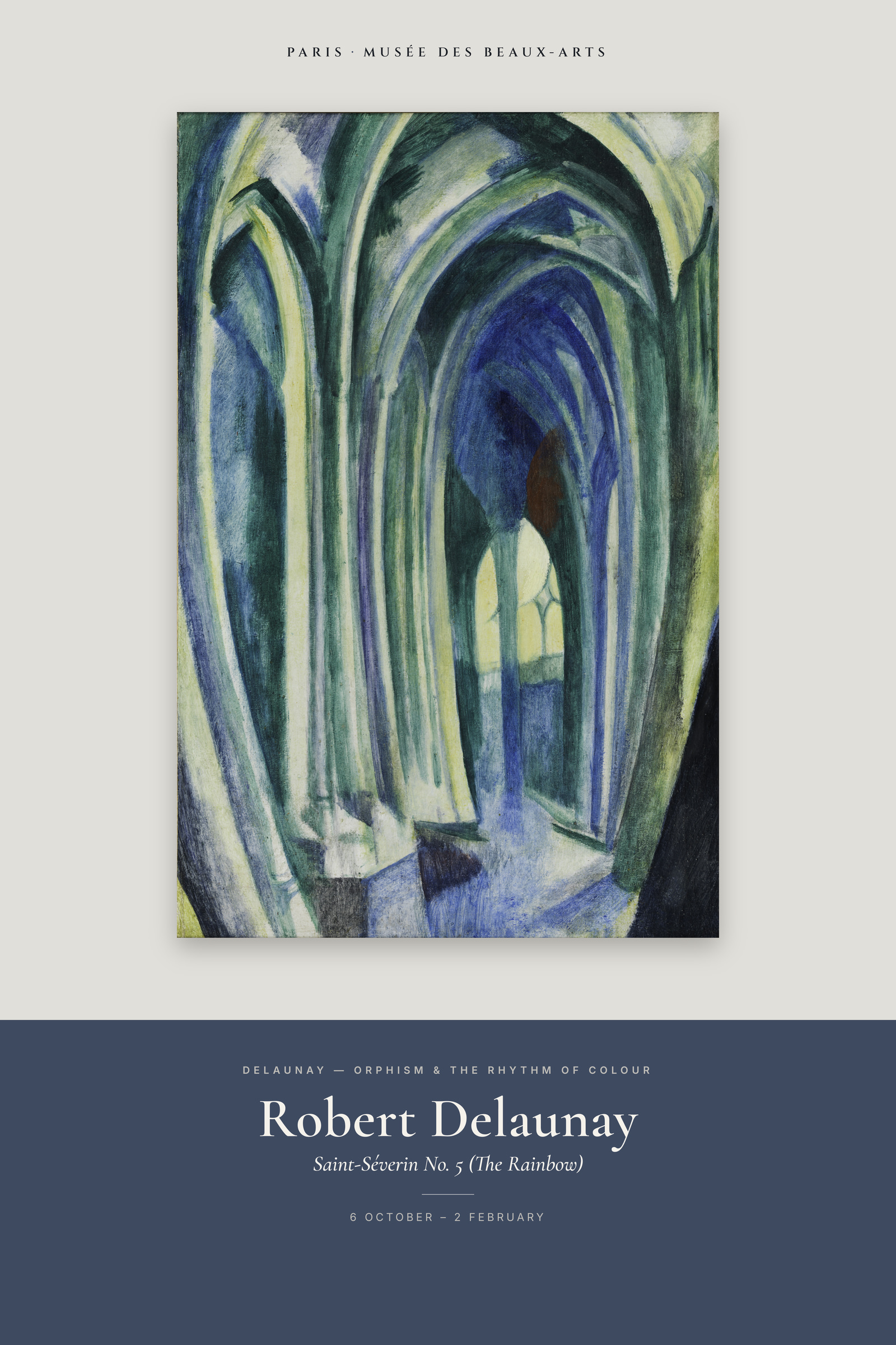 Saint-Séverin No. 5 (The Rainbow) — Exhibition Poster