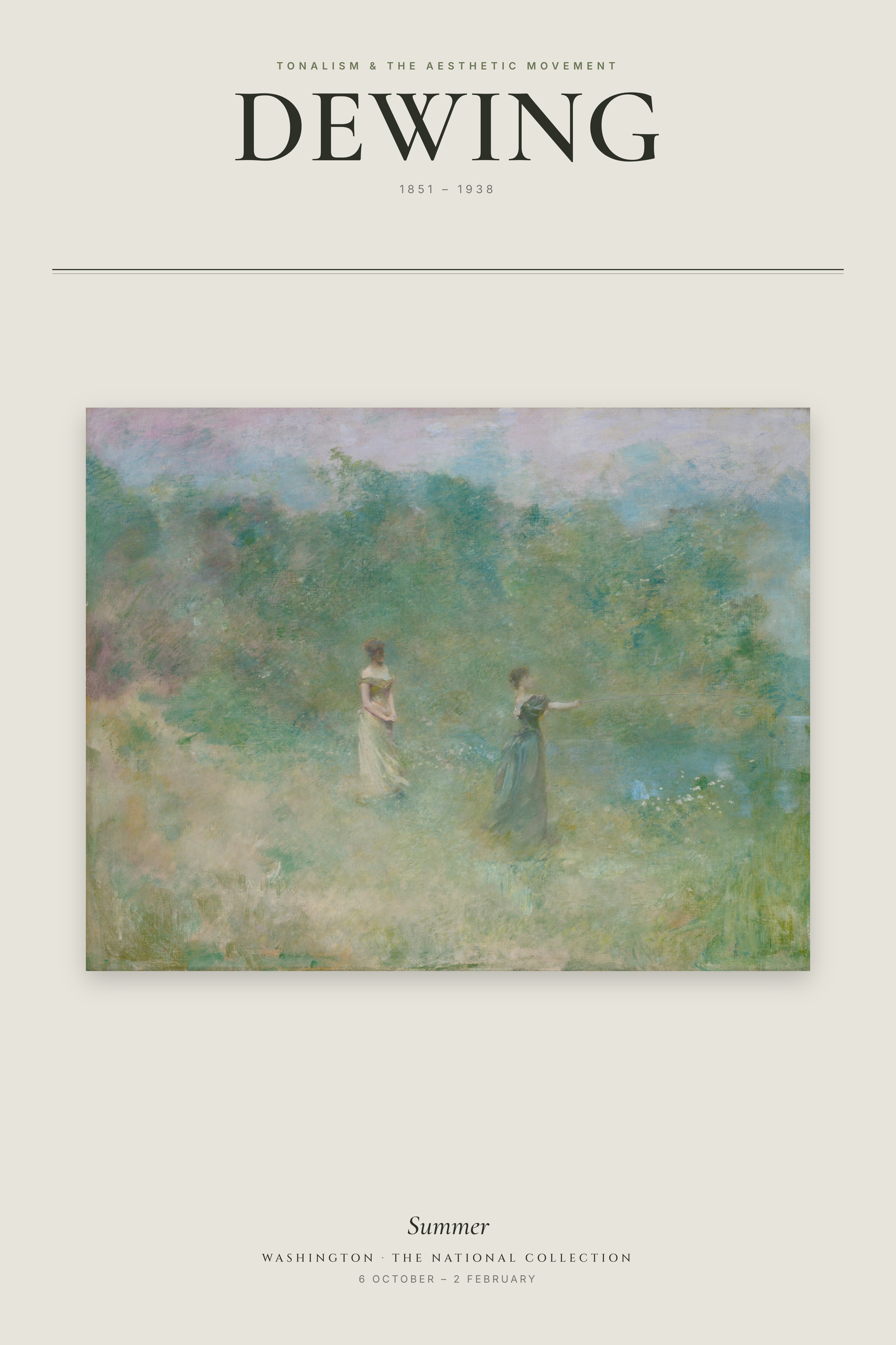 Summer (Dewing) — Exhibition Poster