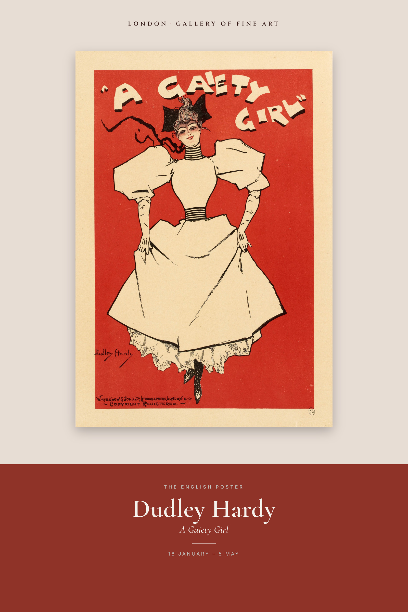 A Gaiety Girl — Exhibition Poster