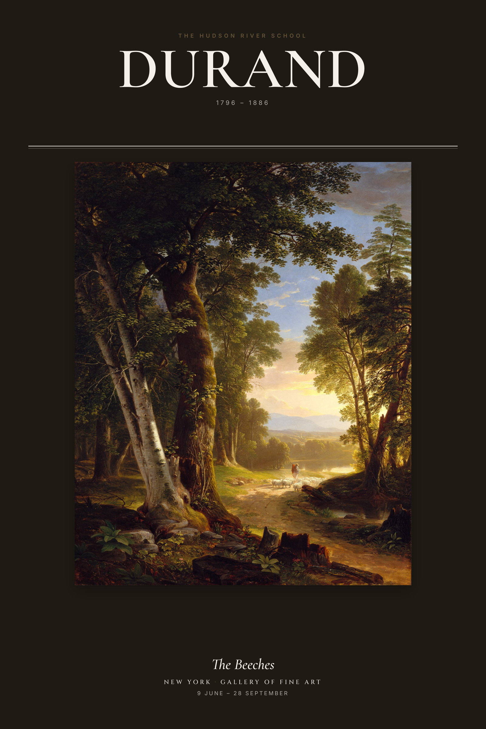 The Beeches — Exhibition Poster