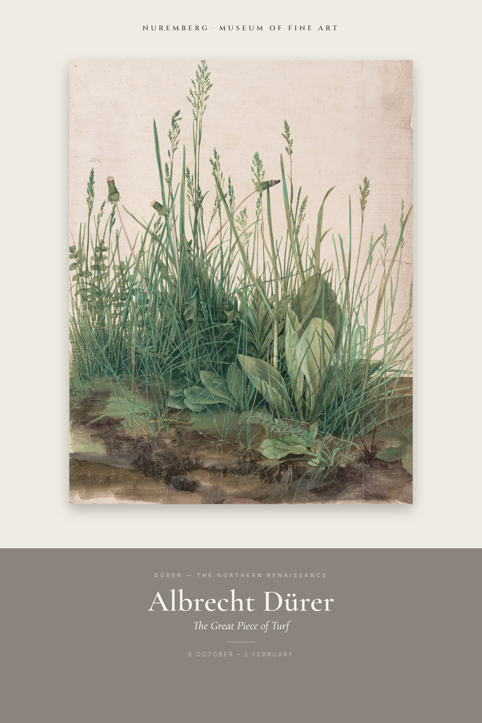 The Great Piece of Turf — Exhibition Poster