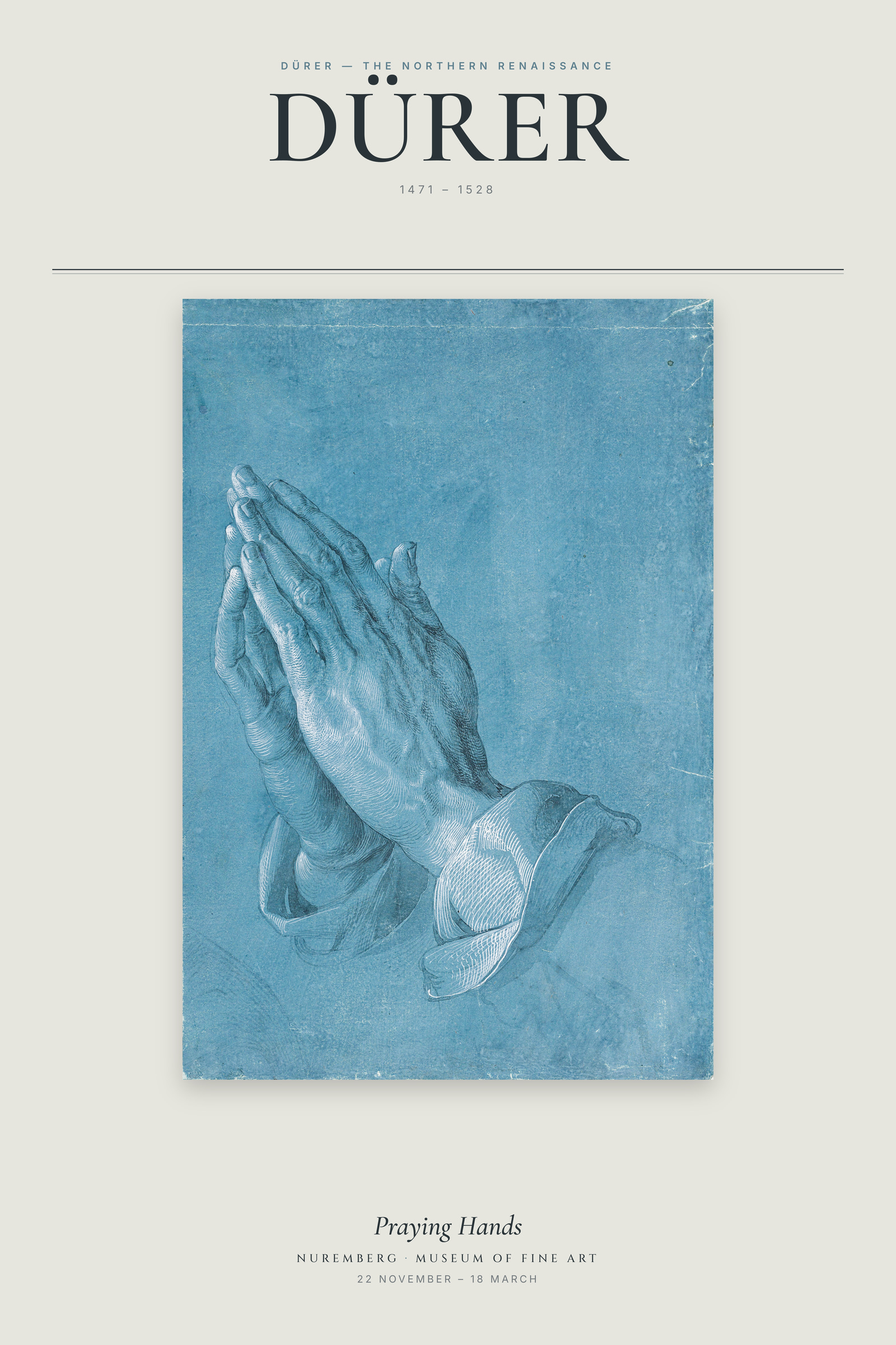 Praying Hands — Exhibition Poster