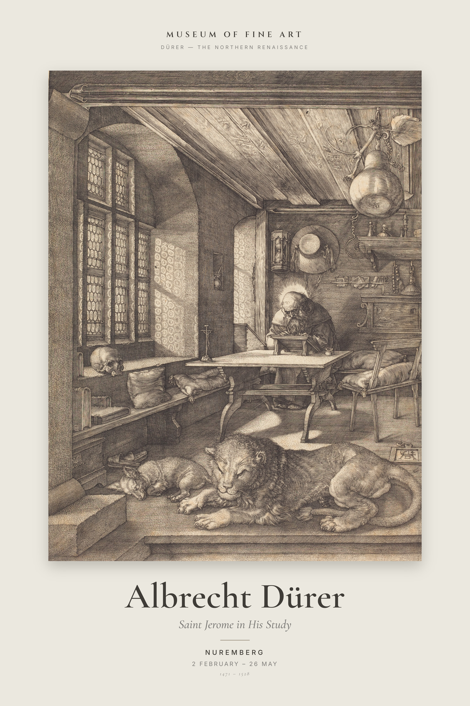 Saint Jerome in His Study (Durer) — Exhibition Poster