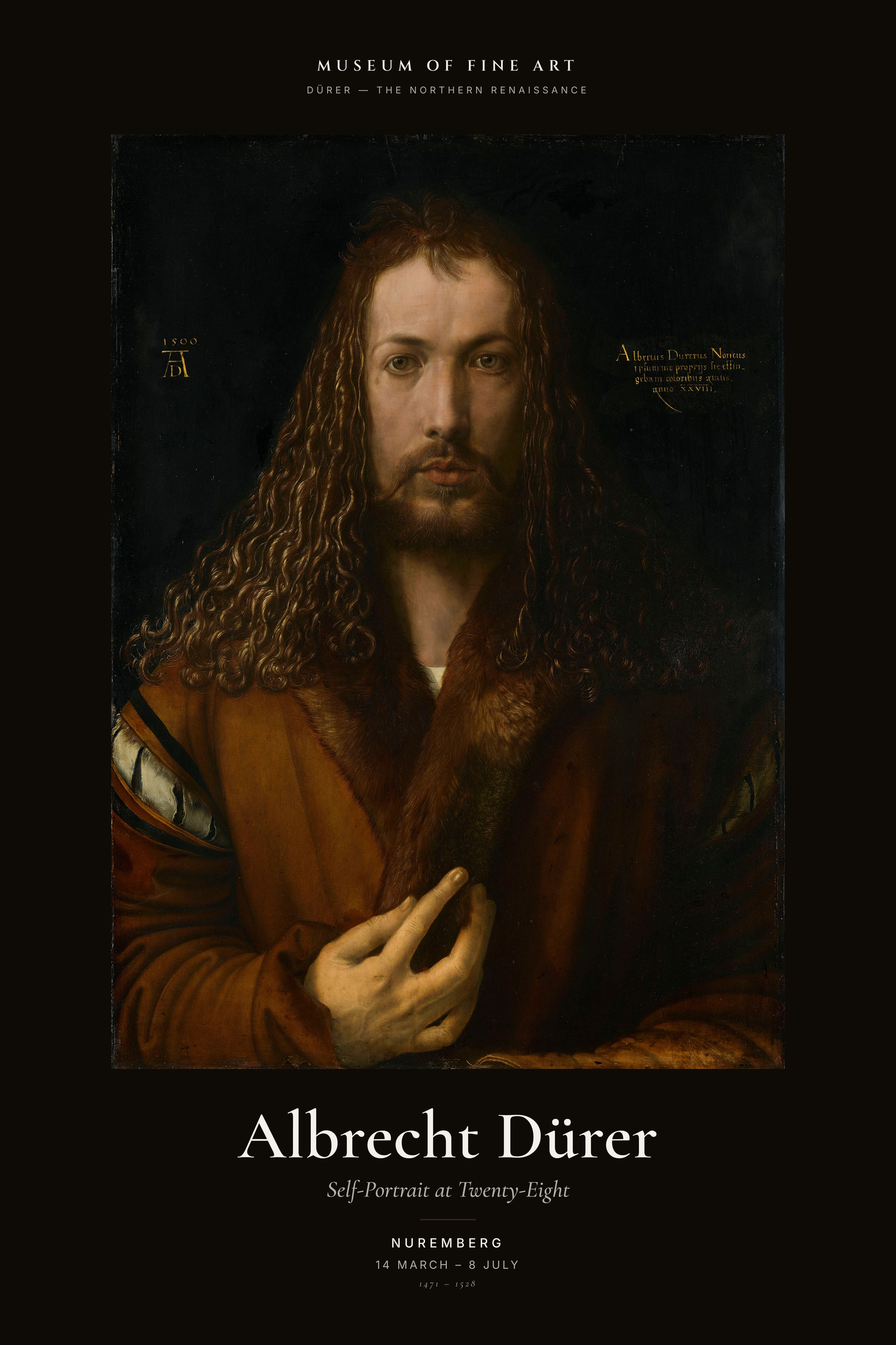 Self-Portrait at Twenty-Eight — Exhibition Poster