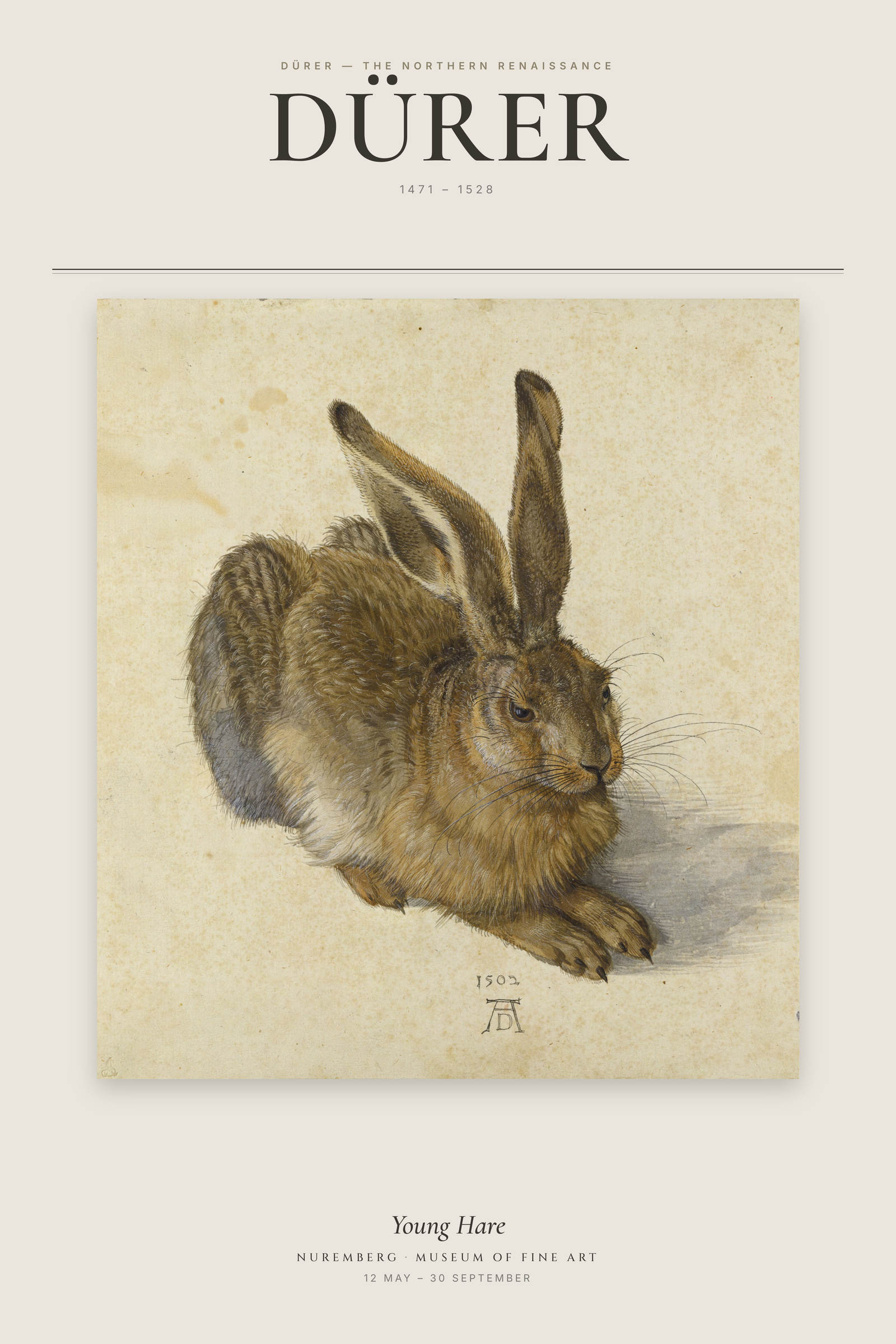 Young Hare — Exhibition Poster
