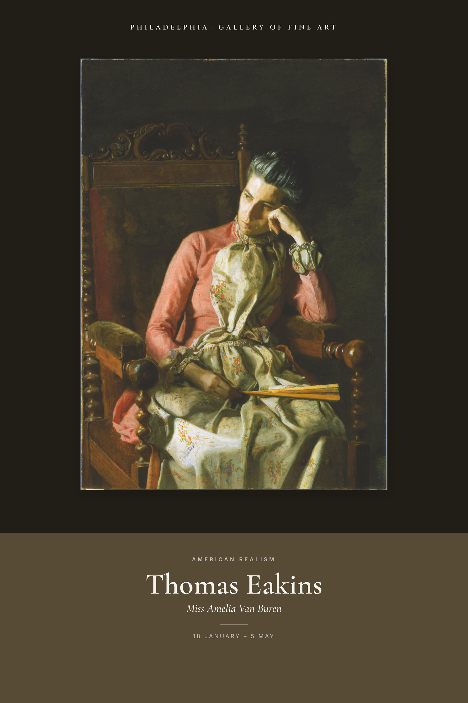 Miss Amelia Van Buren — Exhibition Poster