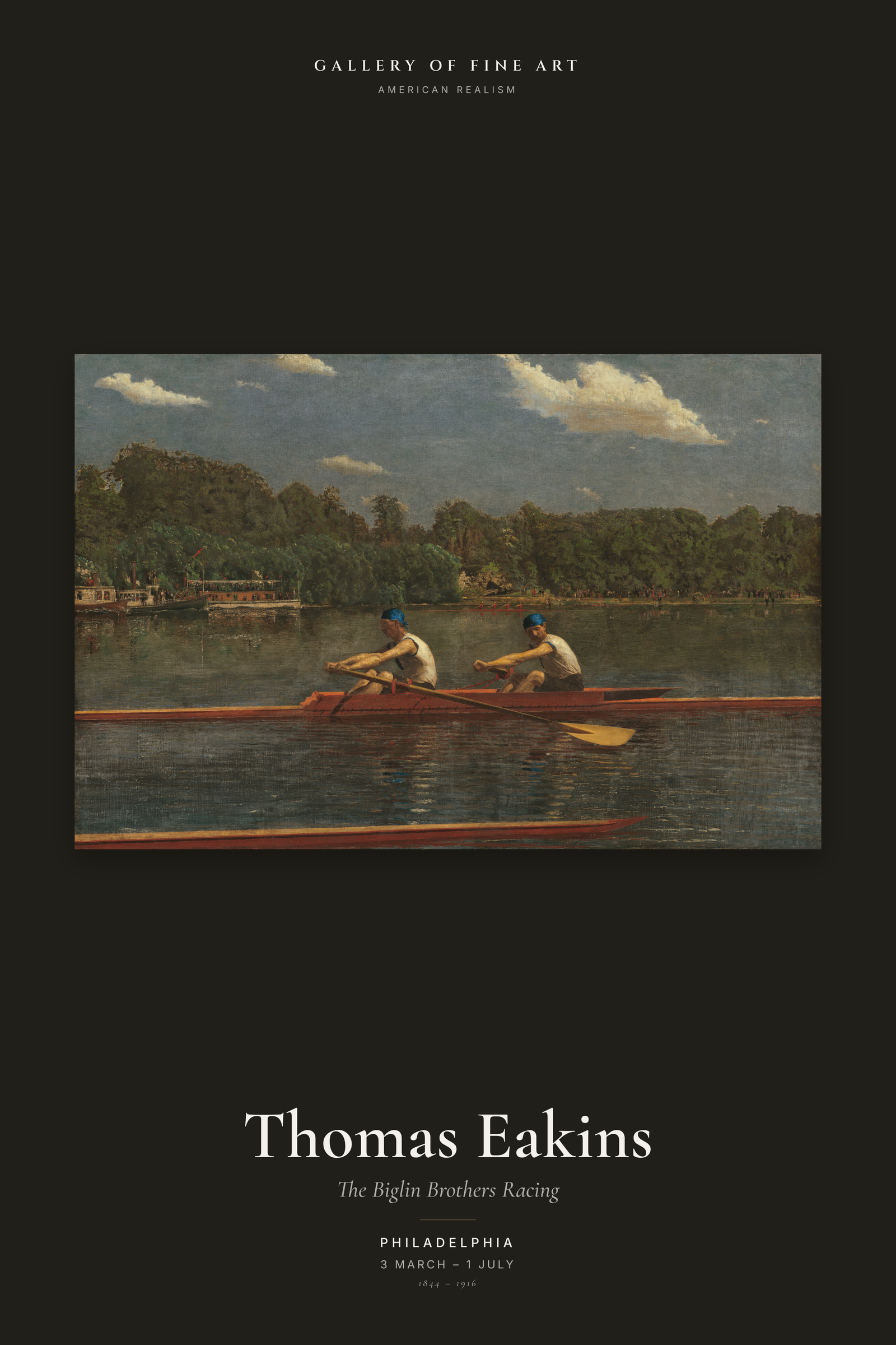 The Biglin Brothers Racing — Exhibition Poster