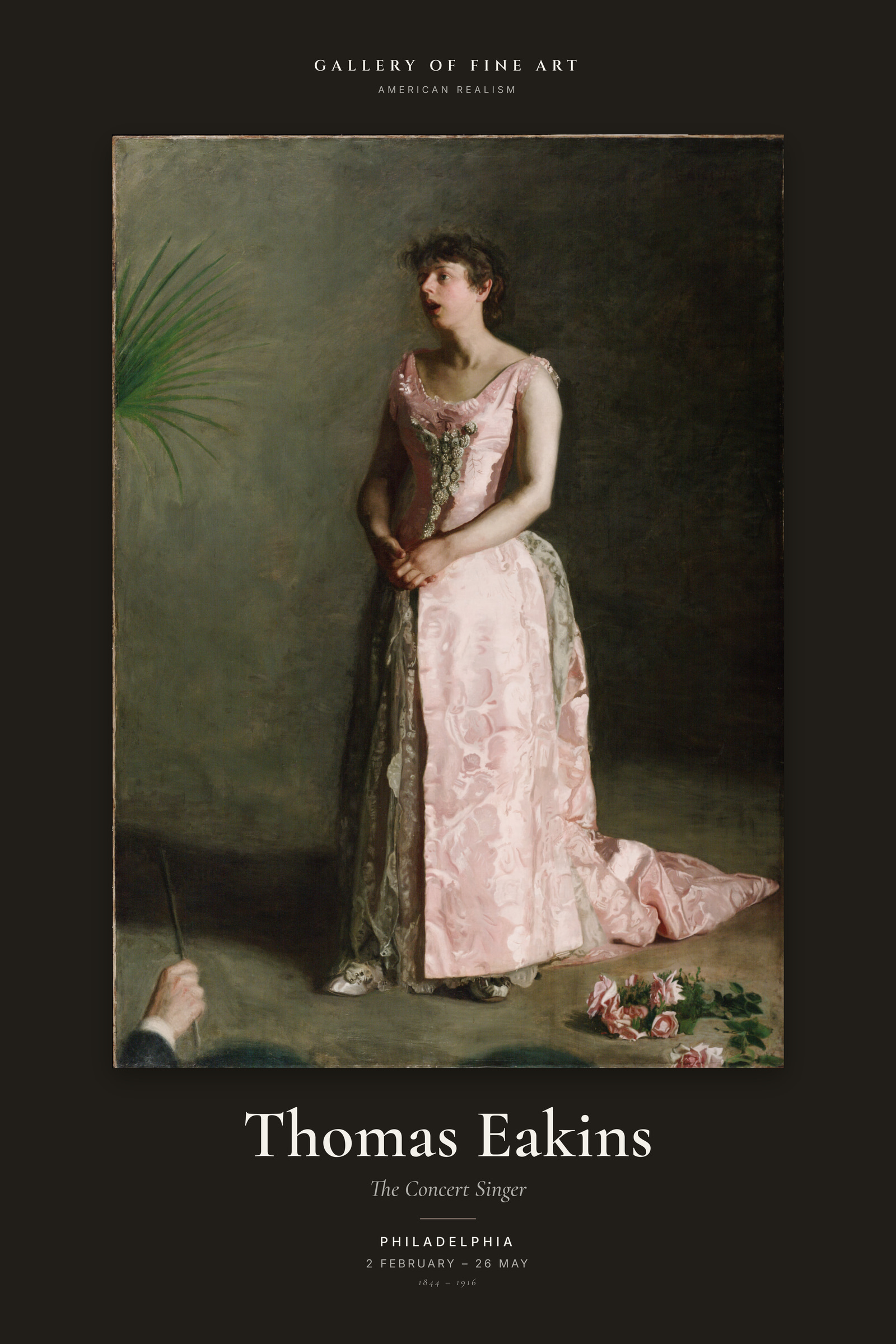 The Concert Singer — Exhibition Poster