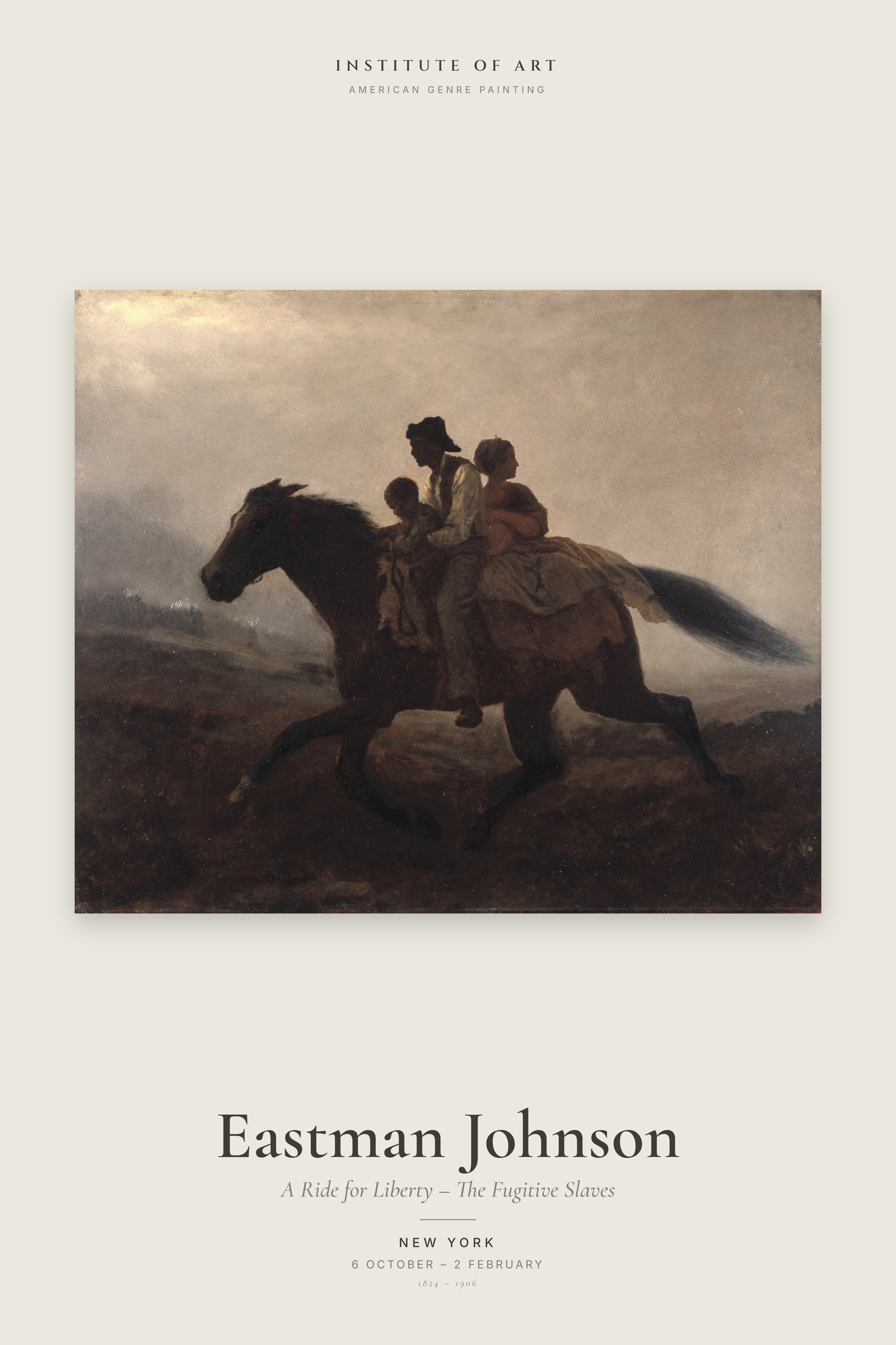 A Ride for Liberty – The Fugitive Slaves — Exhibition Poster