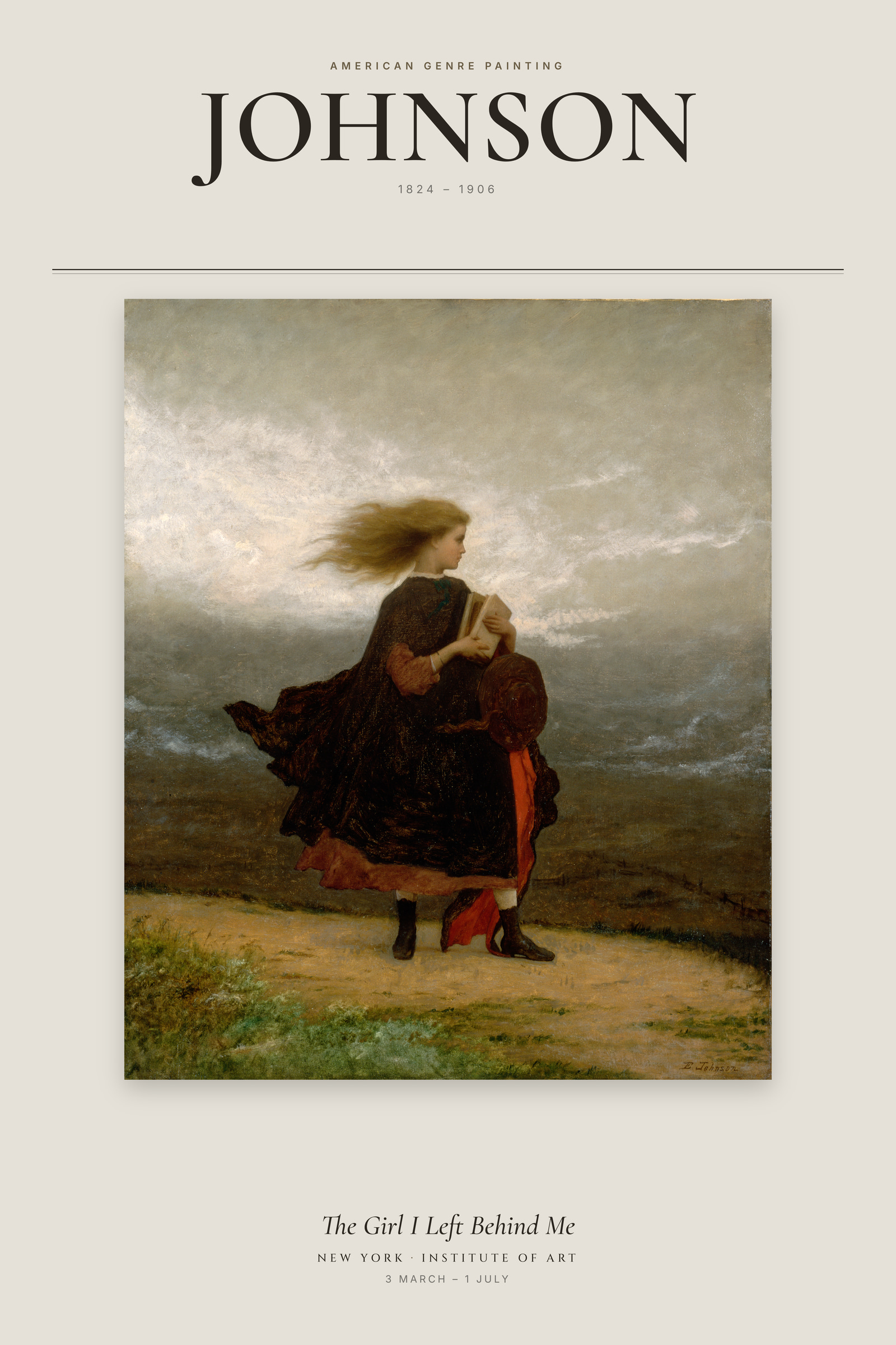 The Girl I Left Behind Me — Exhibition Poster