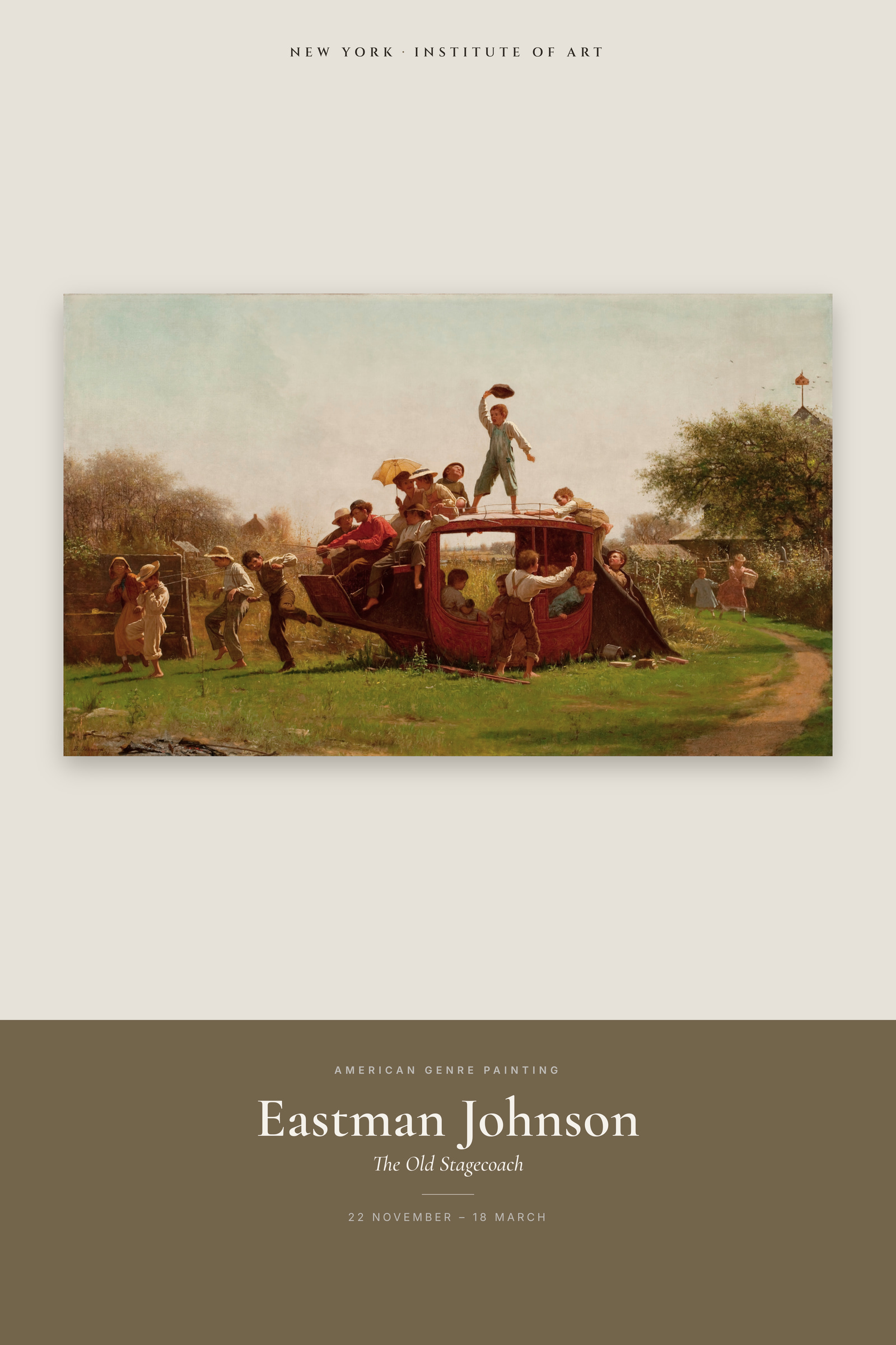 The Old Stagecoach — Exhibition Poster