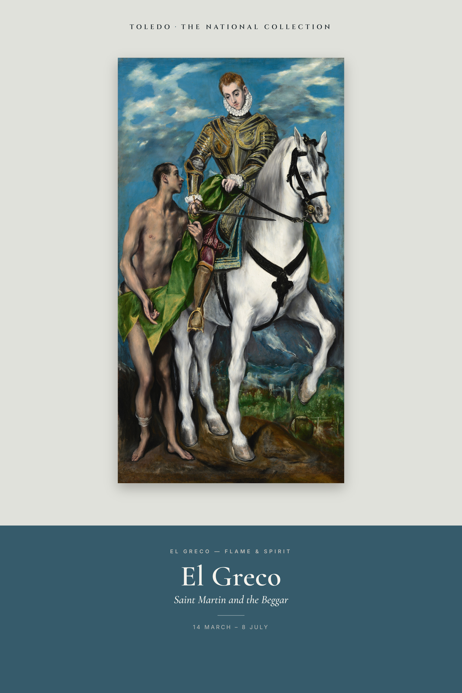 Saint Martin and the Beggar — Exhibition Poster