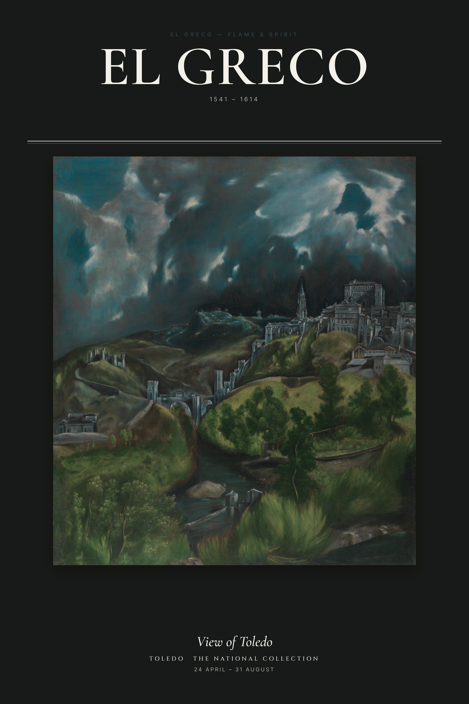 View of Toledo — Exhibition Poster