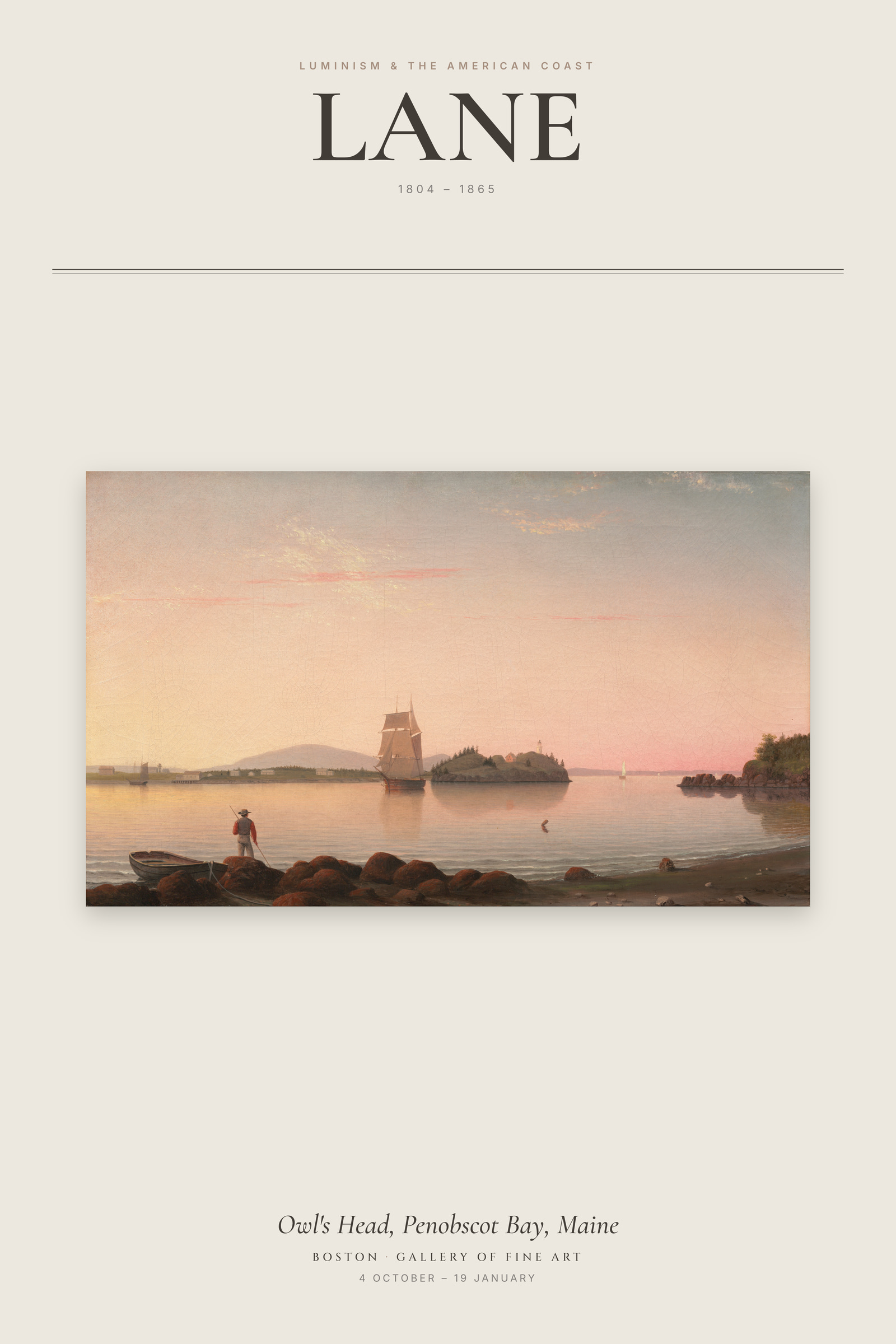Owl's Head, Penobscot Bay, Maine — Exhibition Poster