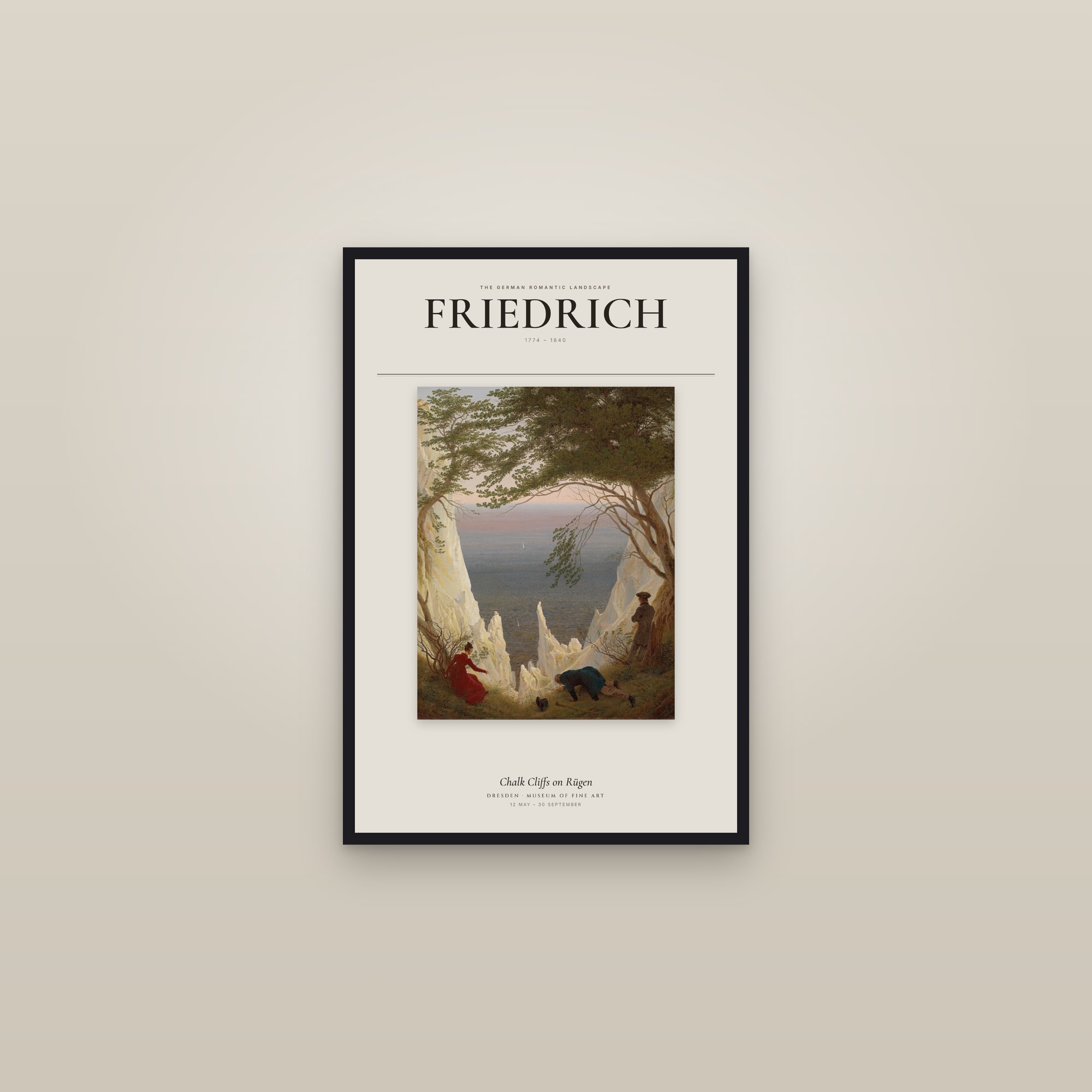 Chalk Cliffs on Rügen — Exhibition Poster