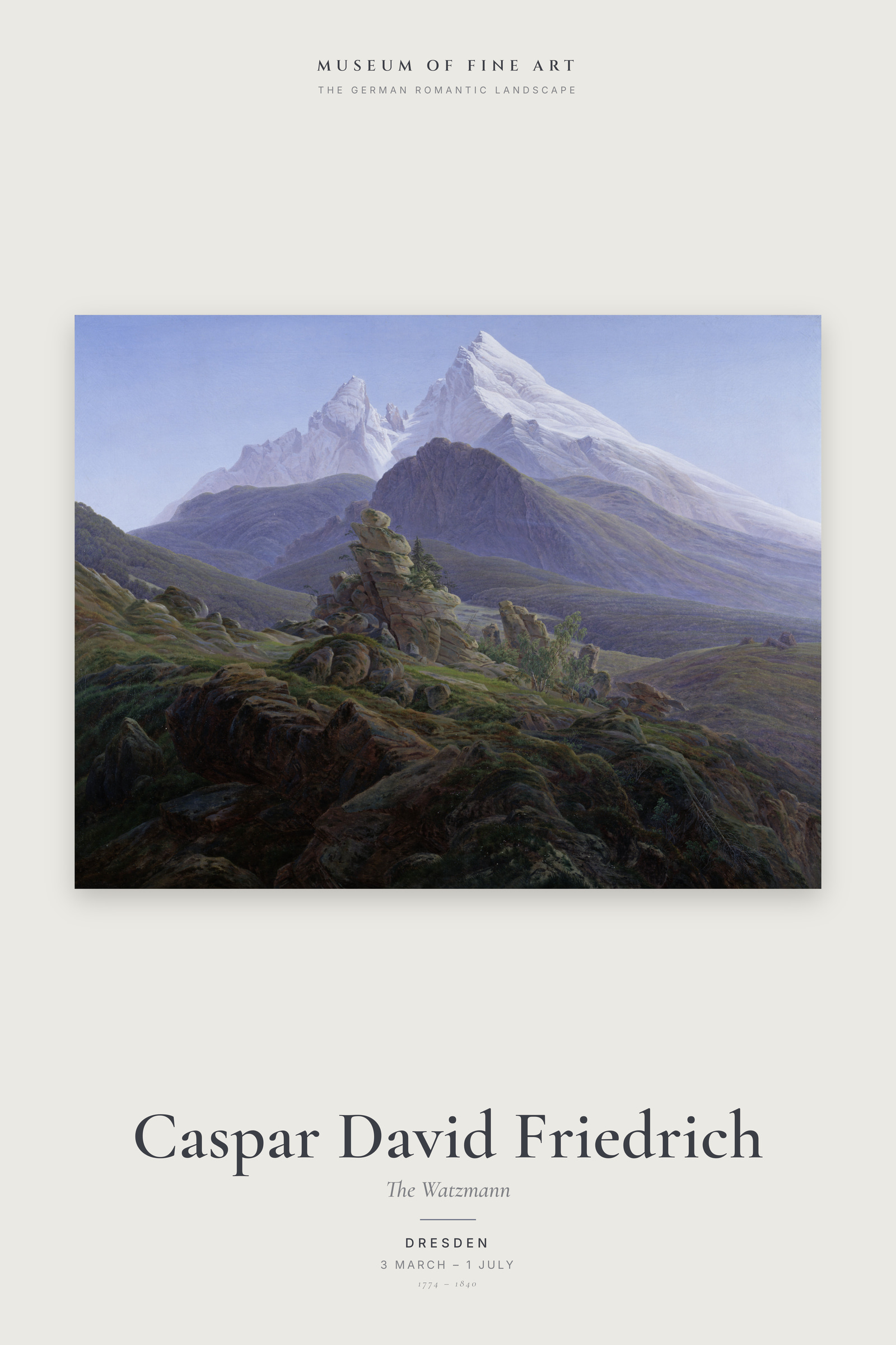 The Watzmann — Exhibition Poster